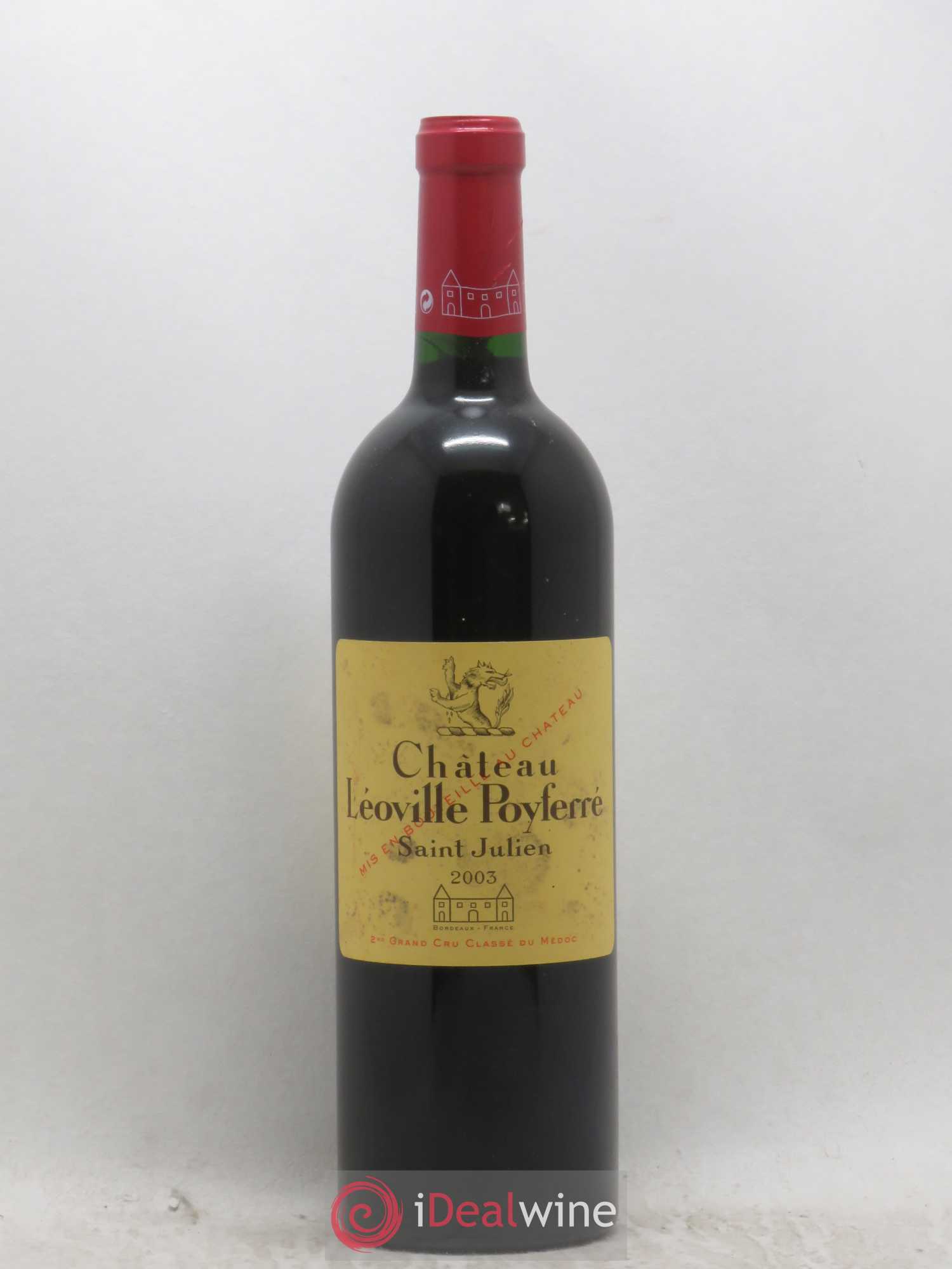 Château Léoville Poyferré 2ème Grand Cru Classé 2003 - Lot de 1 bouteille - 0