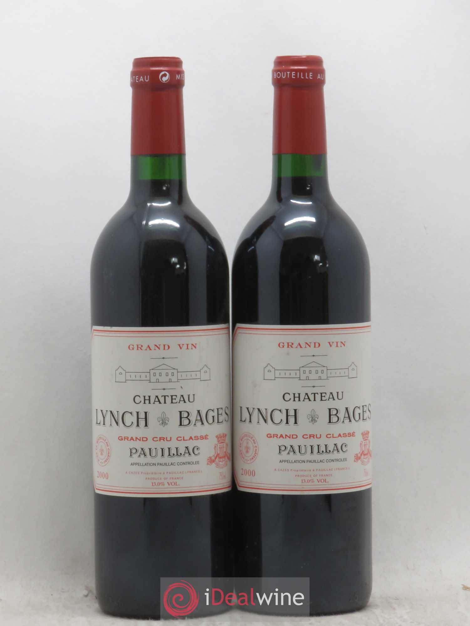 Château Lynch Bages 5ème Grand Cru Classé 2000 - Lot de 2 bouteilles - 0