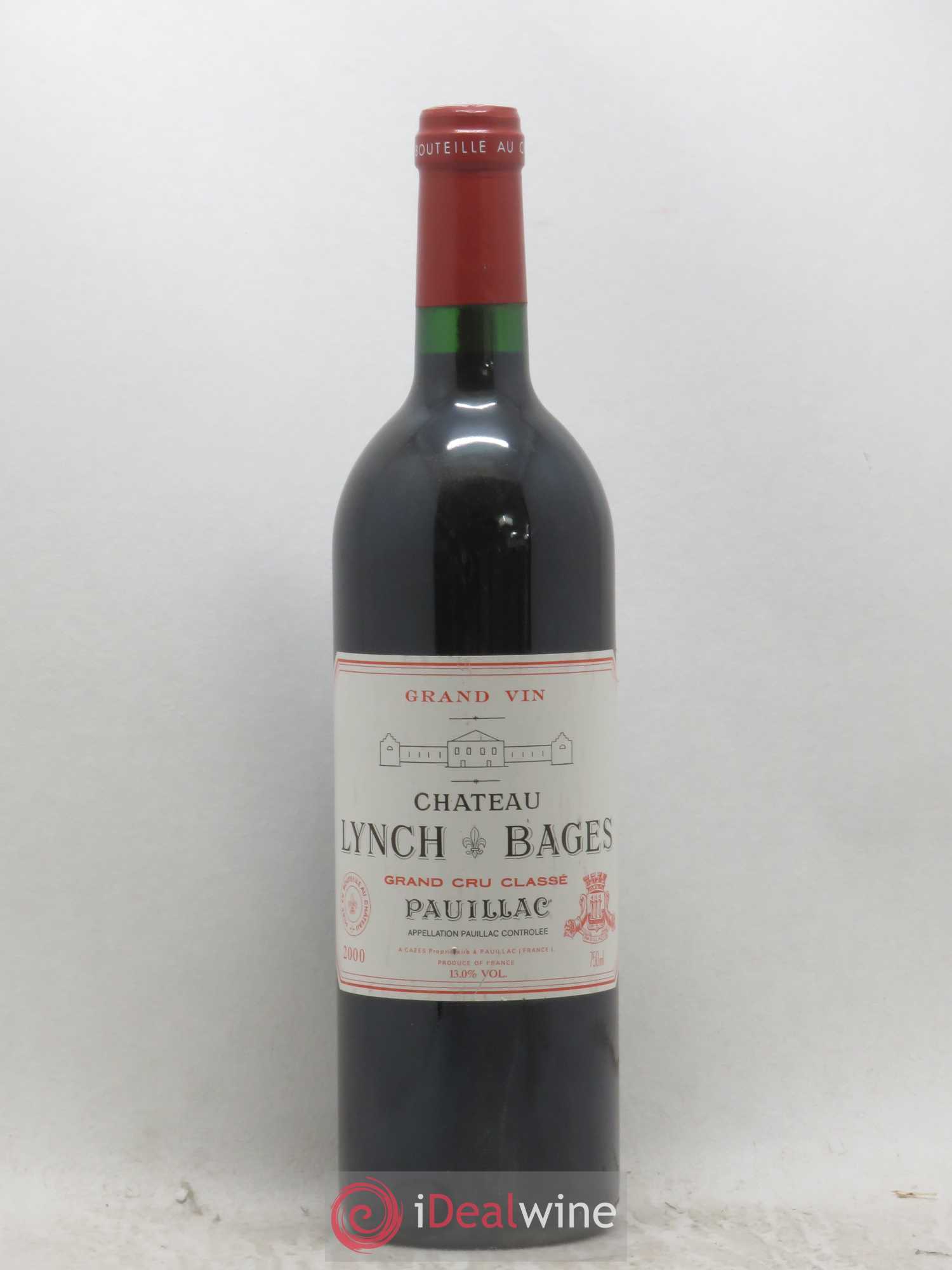 Château Lynch Bages 5ème Grand Cru Classé 2000 - Lot de 1 bouteille - 0