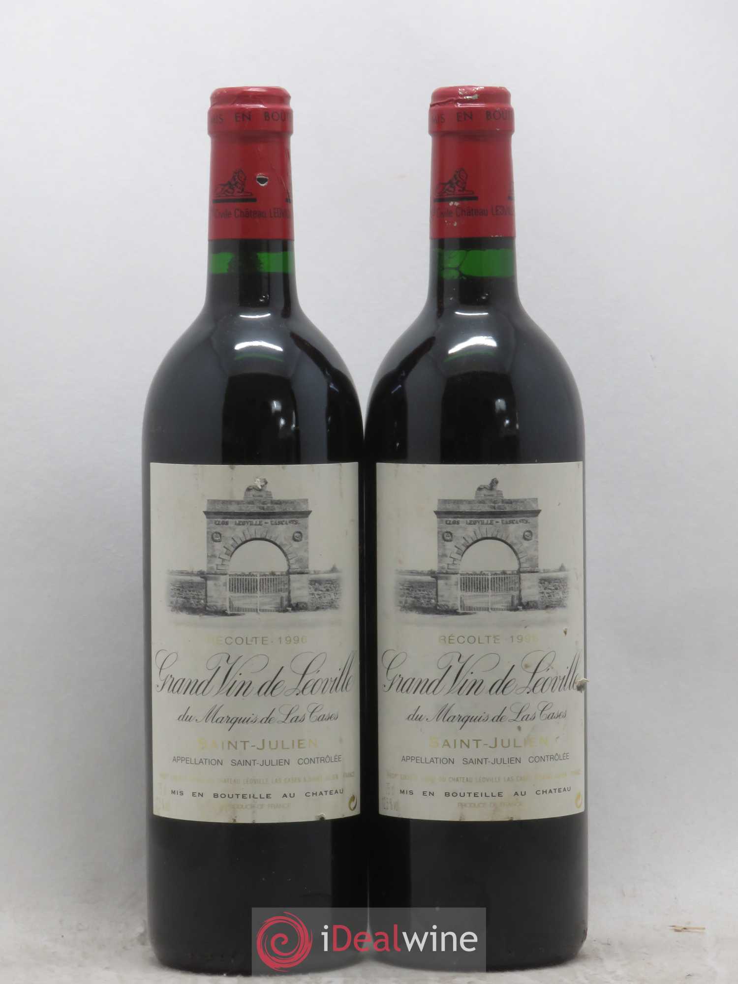 Château Léoville Las Cases 2ème Grand Cru Classé 1996 - Lot de 2 bouteilles - 0