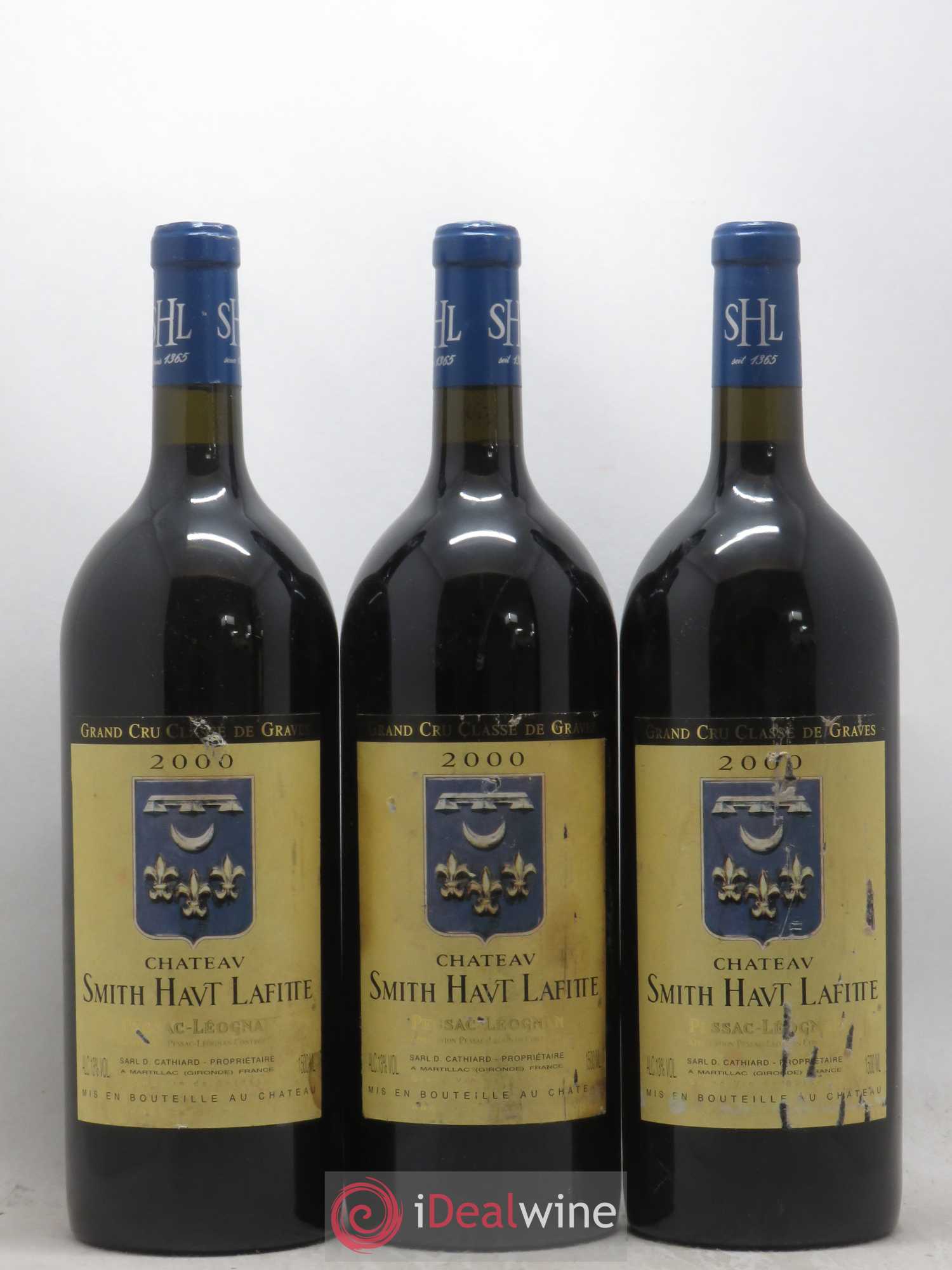 Château Smith Haut Lafitte Cru Classé de Graves 2000 - Lot de 3 magnums - 0