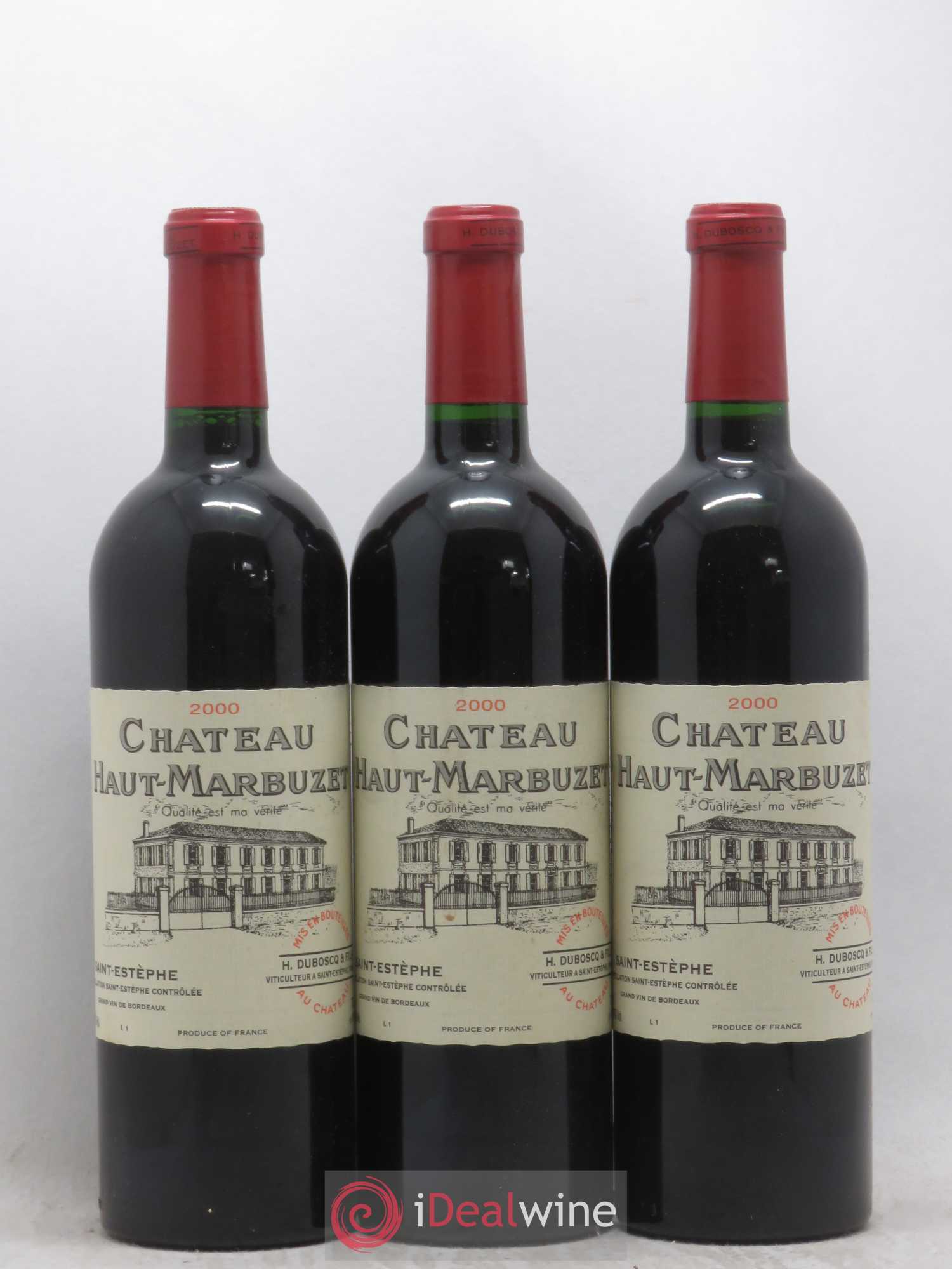 Château Haut Marbuzet 2000 - Lot de 12 bouteilles - 1