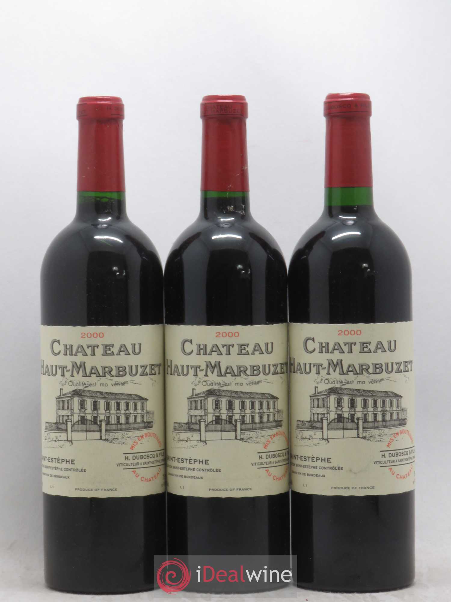 Château Haut Marbuzet 2000 - Lot de 12 bouteilles - 3