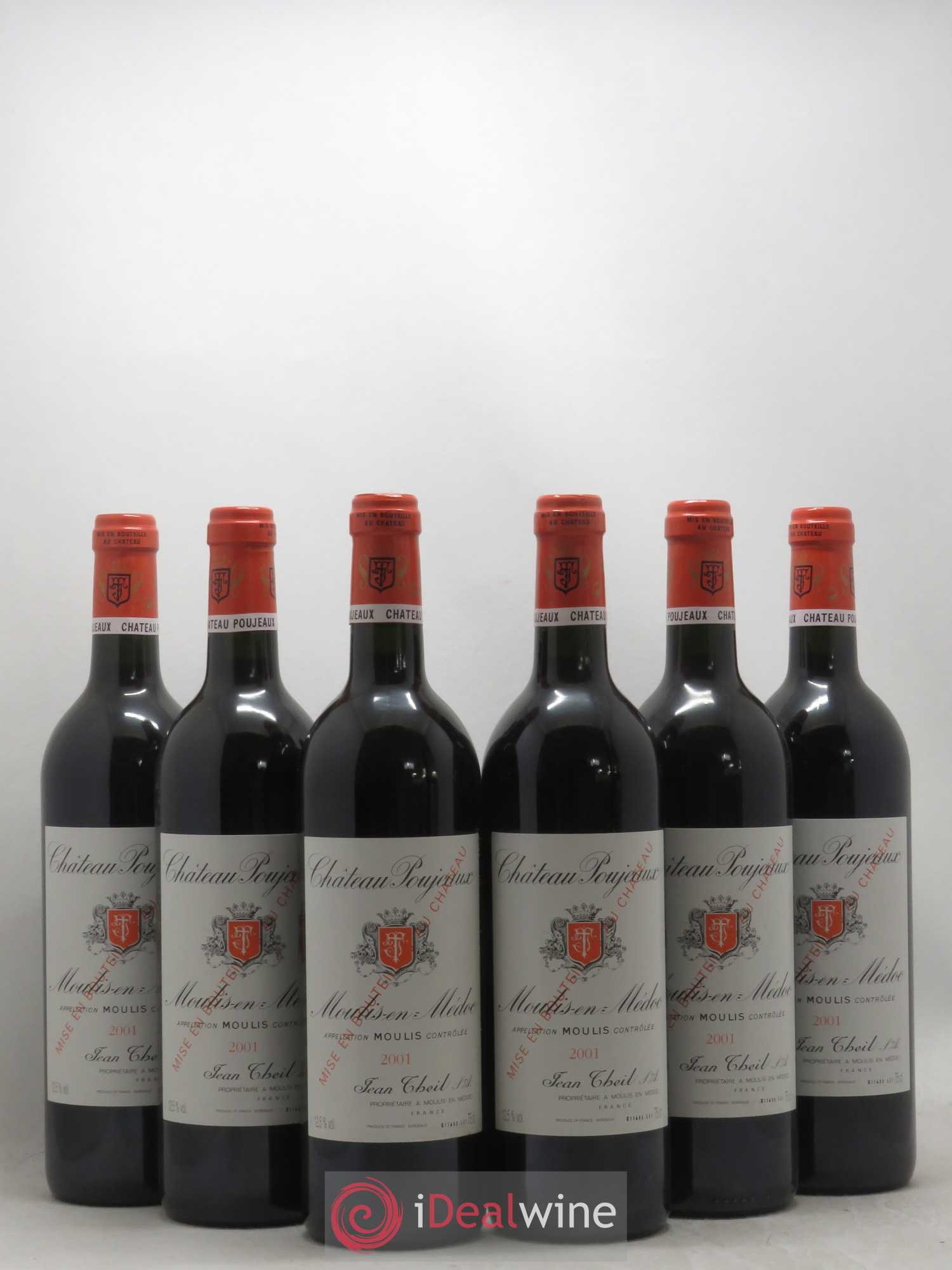 Château Poujeaux 2001 - Lot de 6 bouteilles - 0