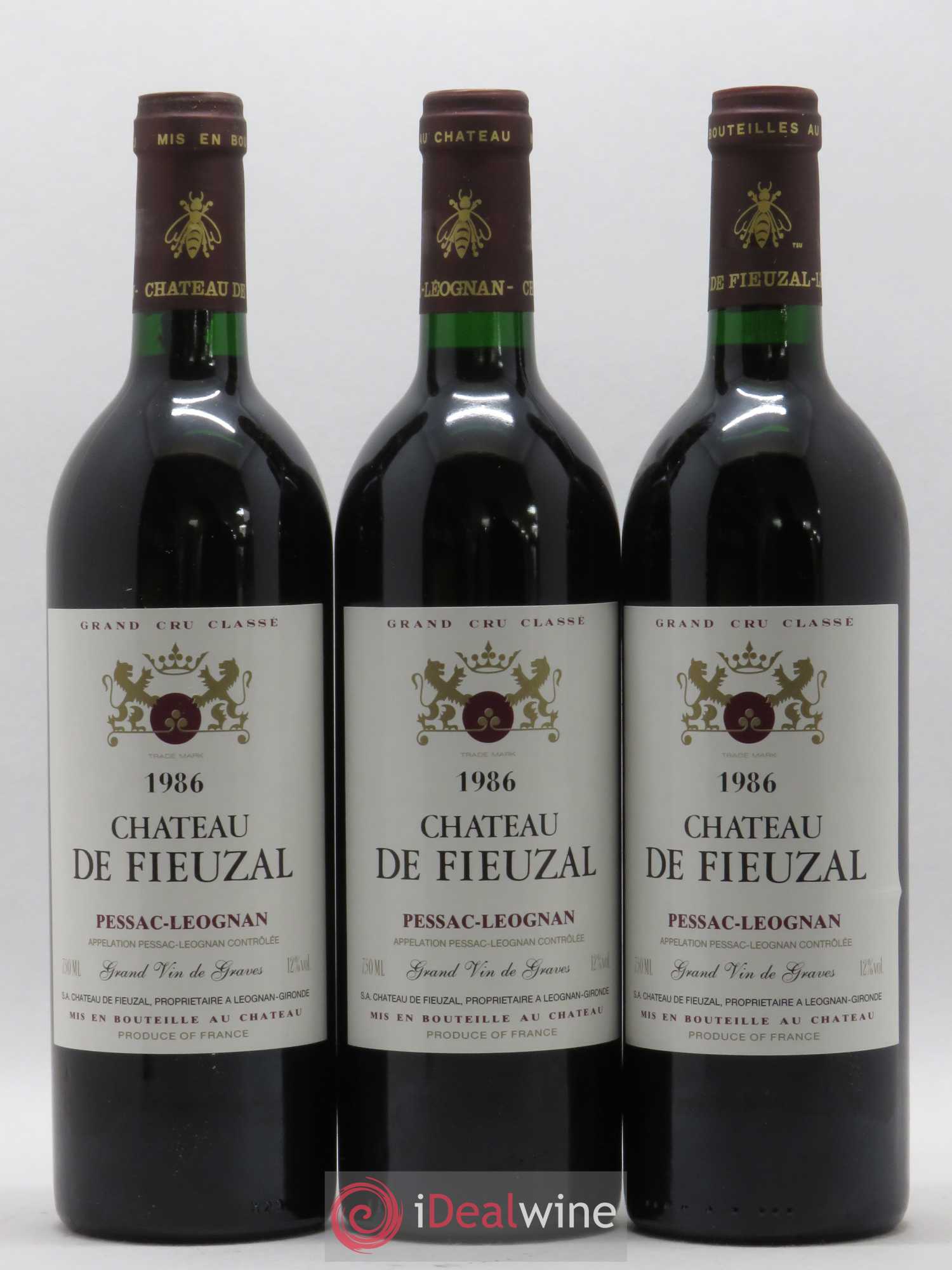 Château de Fieuzal Cru Classé de Graves 1986 - Lot de 6 bouteilles - 2