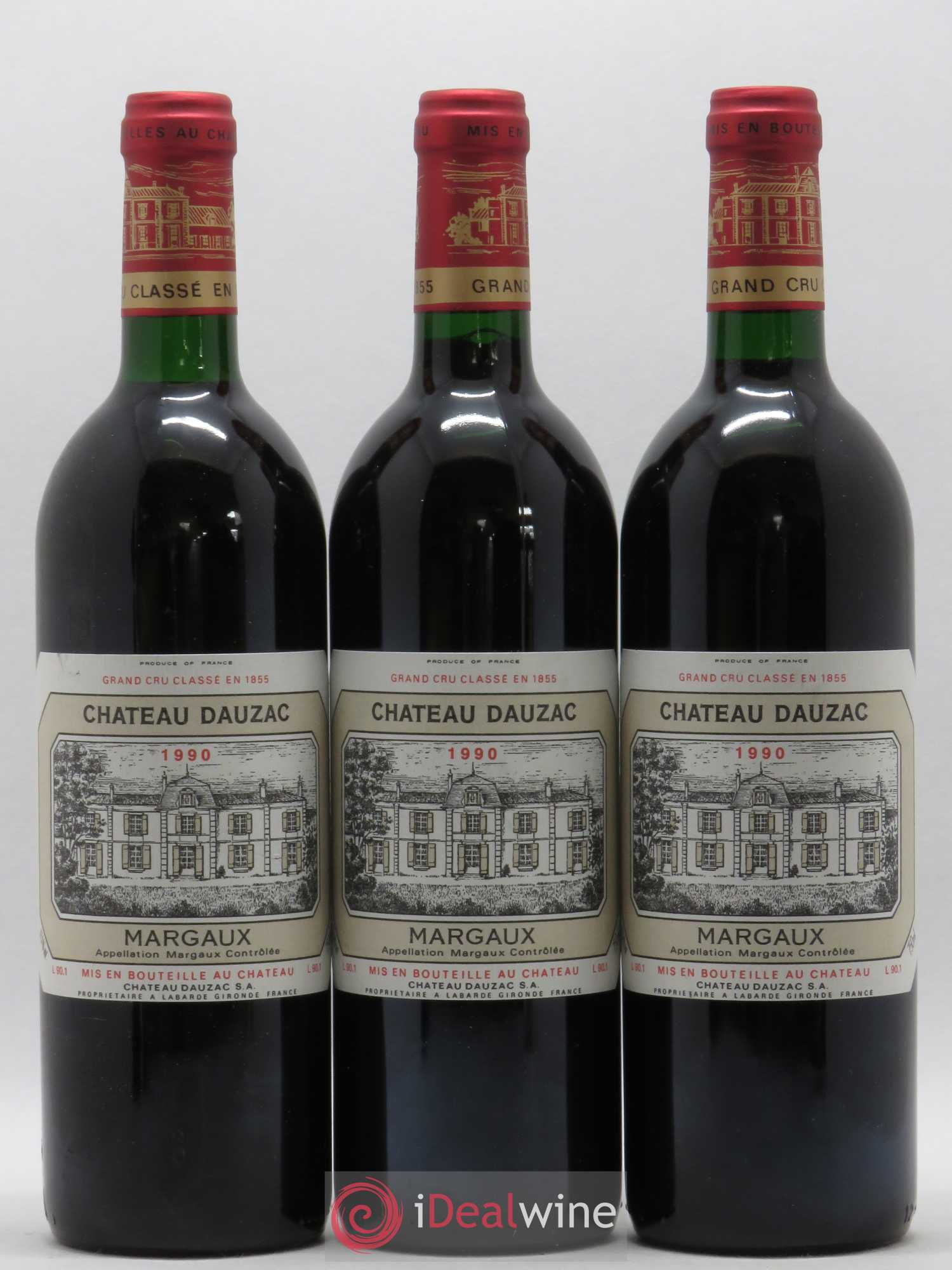 Château Dauzac 5ème Grand Cru Classé 1990 - Lot de 6 bouteilles - 1