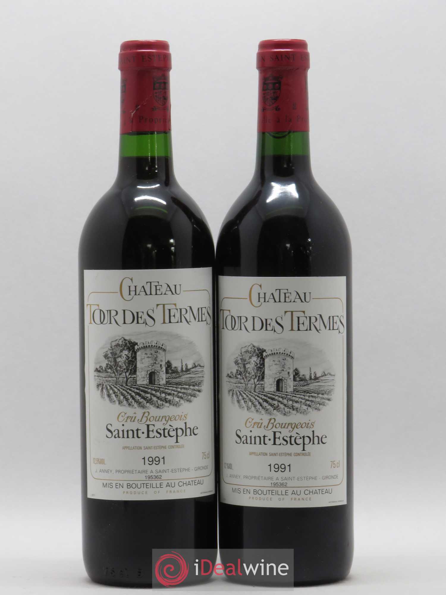 Château Tour des Termes Cru Bourgeois 1991 - Lot de 2 bouteilles - 0