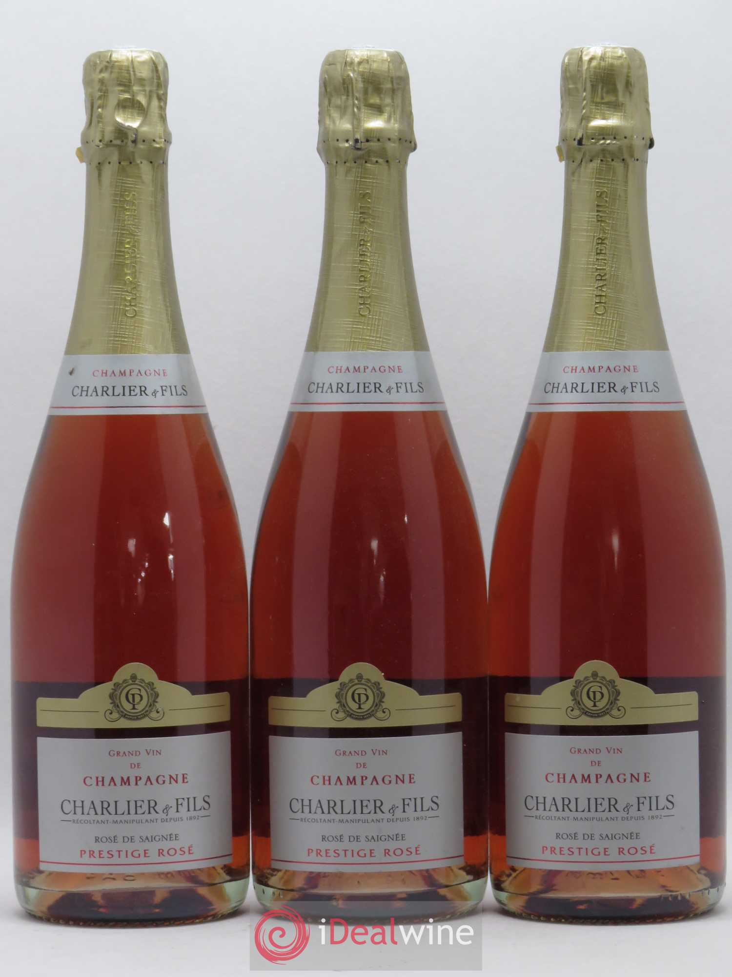 Champagne - Charlier et fils Prestige - Posten von 3 Flaschen - 0