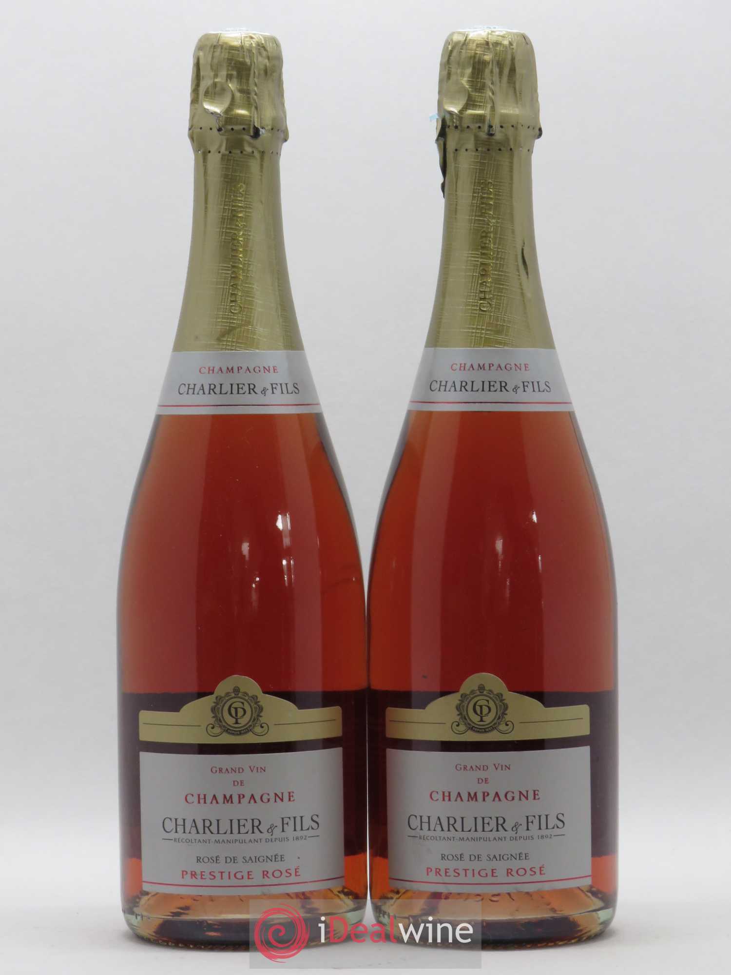 Champagne - Charlier et fils Prestige - Lot de 2 bouteilles - 0