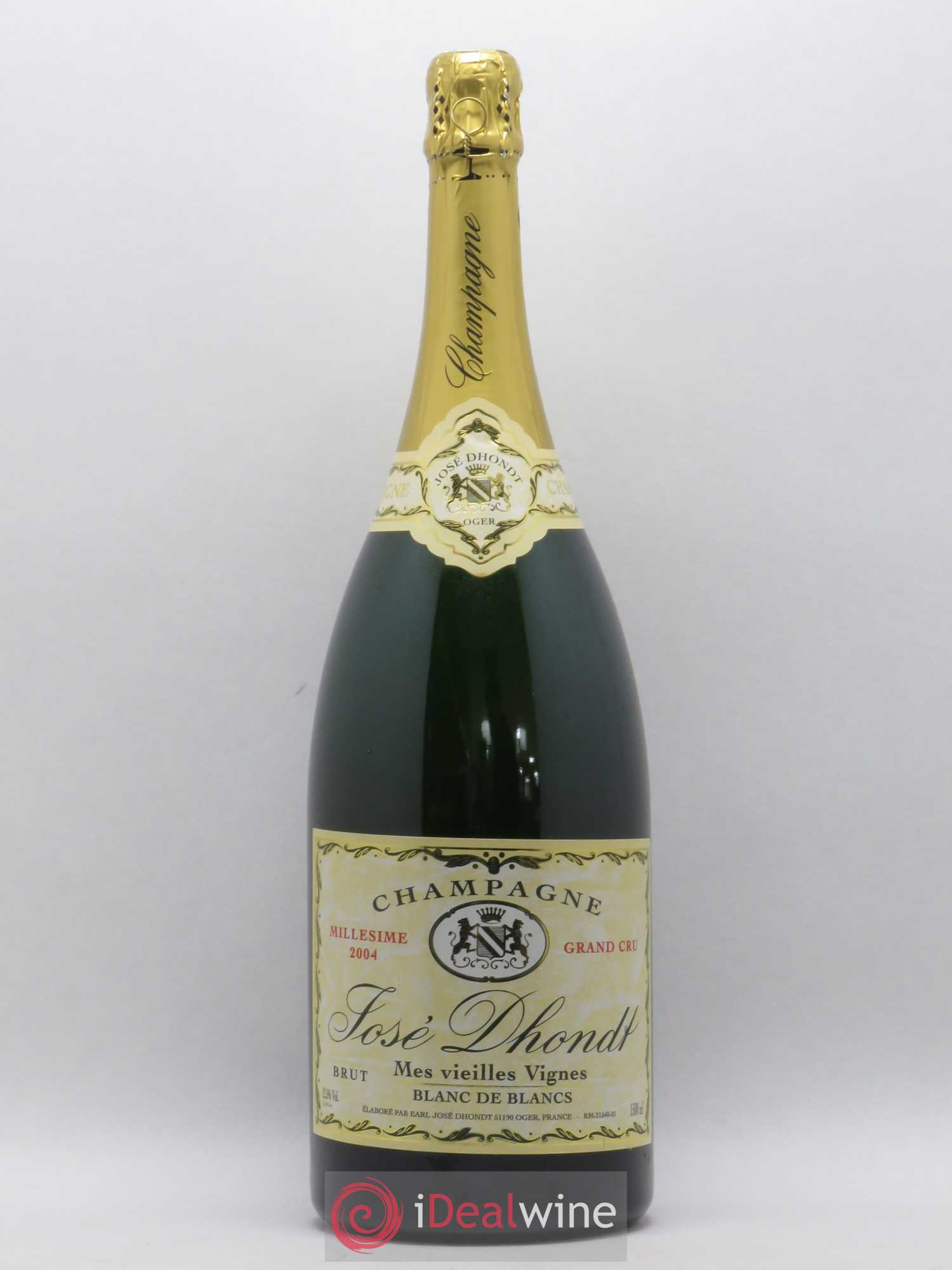 Champagne José Dhondt Grand Cru Blanc de Blancs Vieilles Vignes 2004 - Posten von 1 Magnum - 0