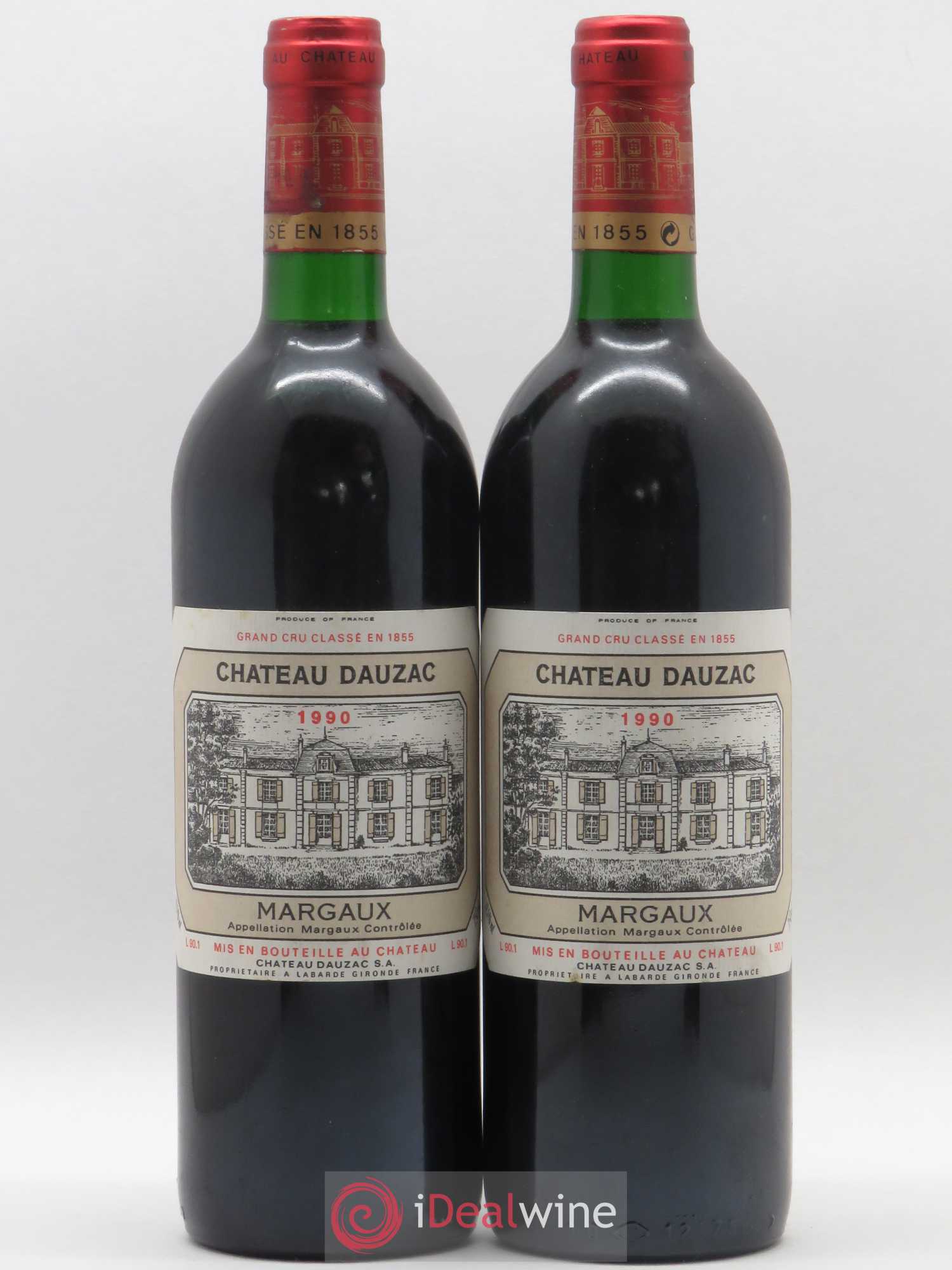Château Dauzac 5ème Grand Cru Classé 1990 - Lot de 2 bouteilles - 0