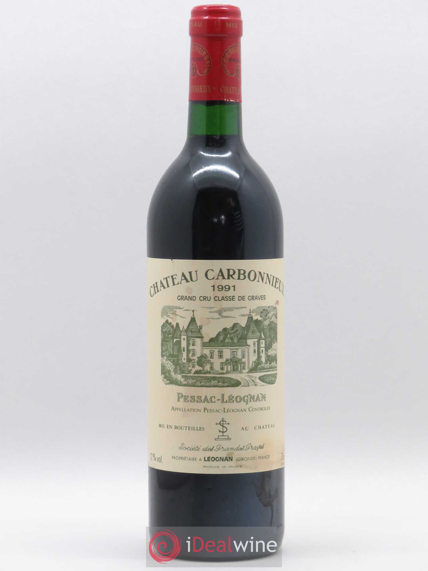 Château Carbonnieux Cru Classé de Graves 1991 - Lot de 1 bouteille - 0