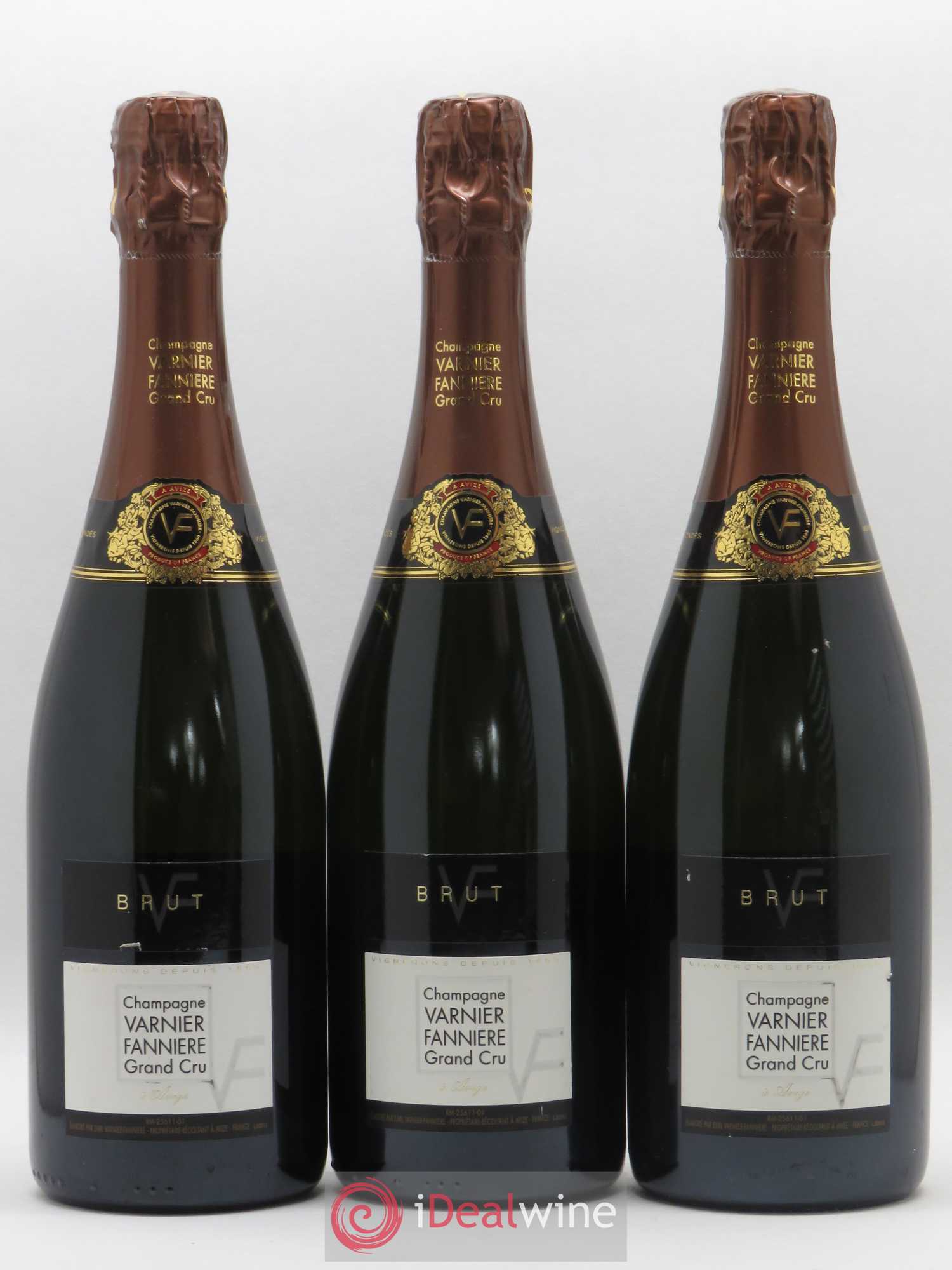 Champagne Brut Grand Cru Varnier Fannière - Posten von 3 Flaschen - 0