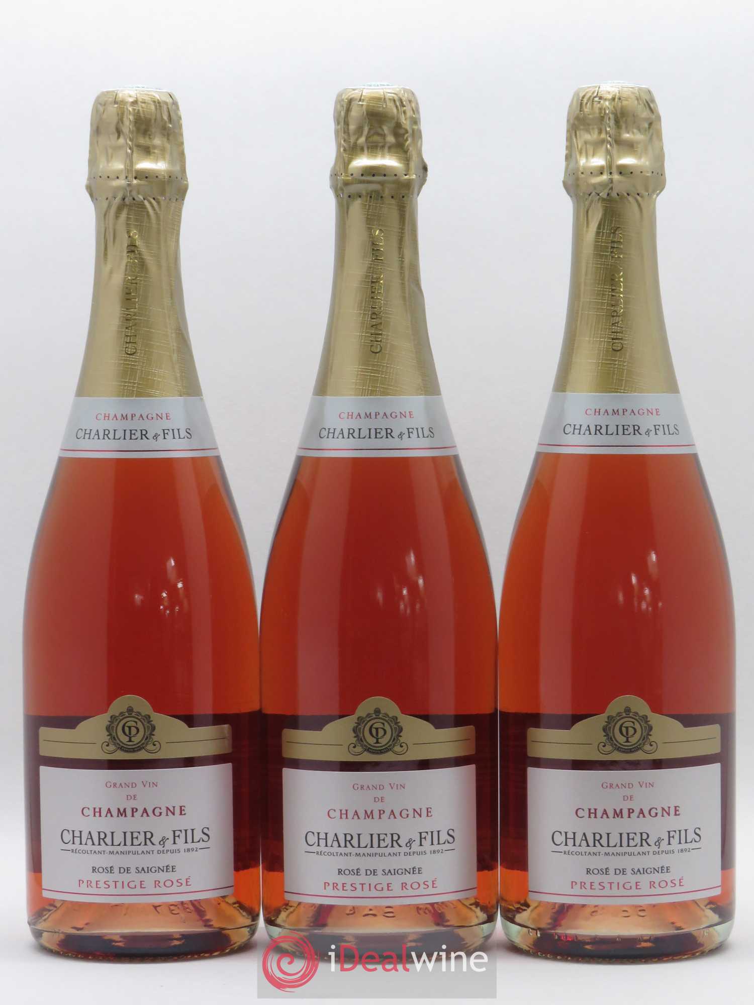 Champagne - Charlier & Fils Prestige - Lot de 3 bouteilles - 0