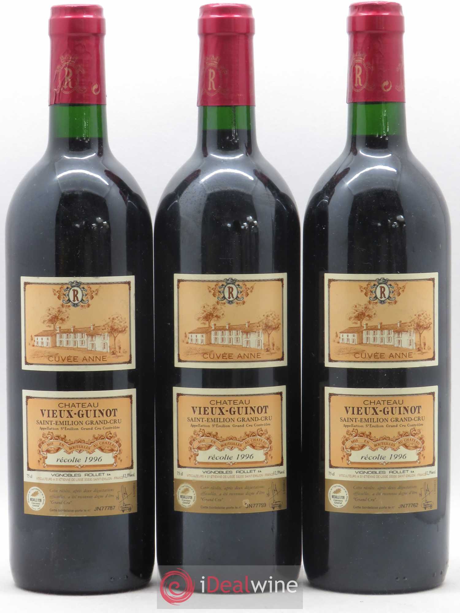 Château Vieux Guinot cuvée Anne 1996 - Lot of 6 bottles - 2