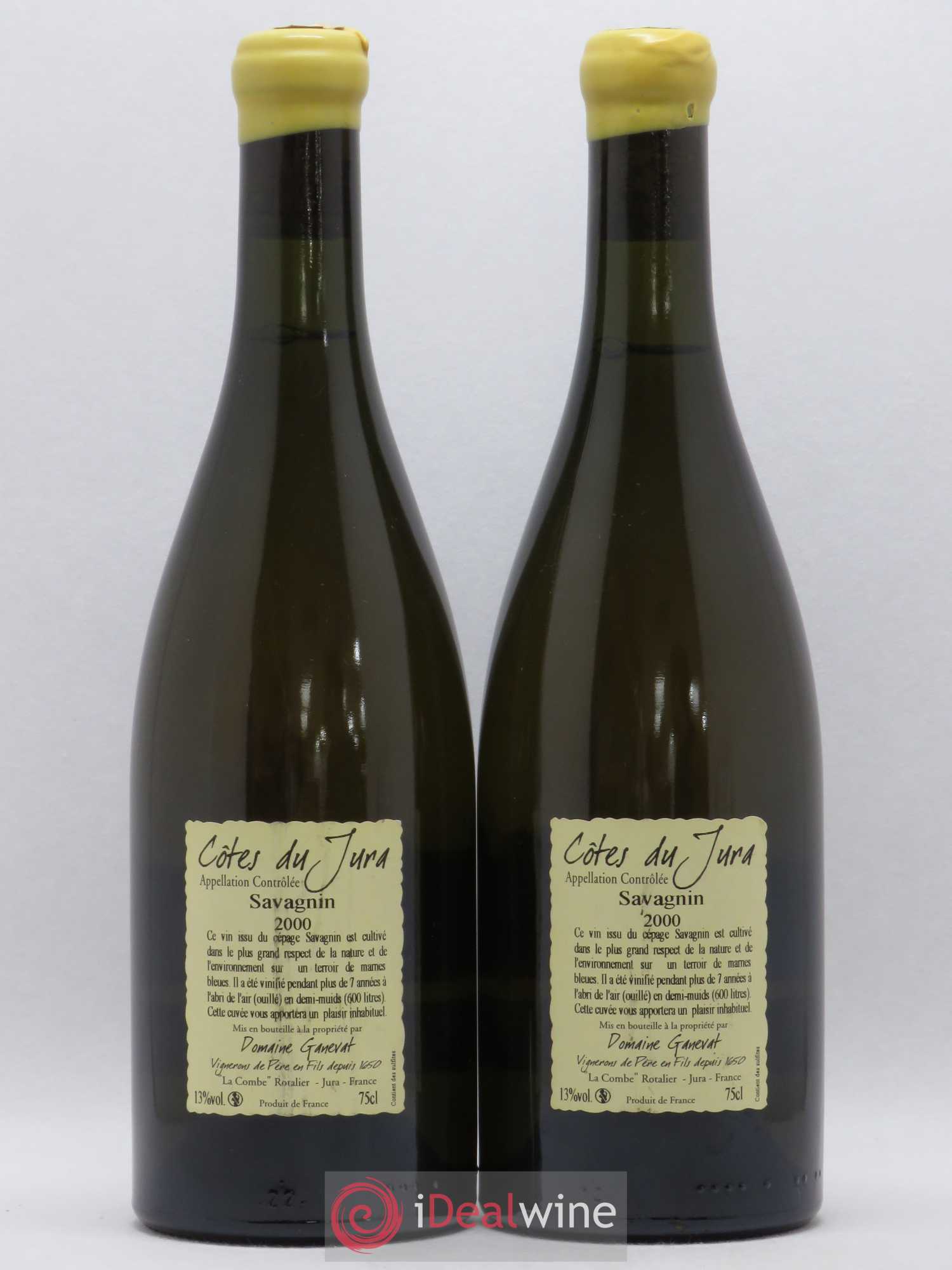 Côtes du Jura Les Vignes de mon Père Jean-François Ganevat (Domaine) 2000 - Lot de 2 bouteilles - 1