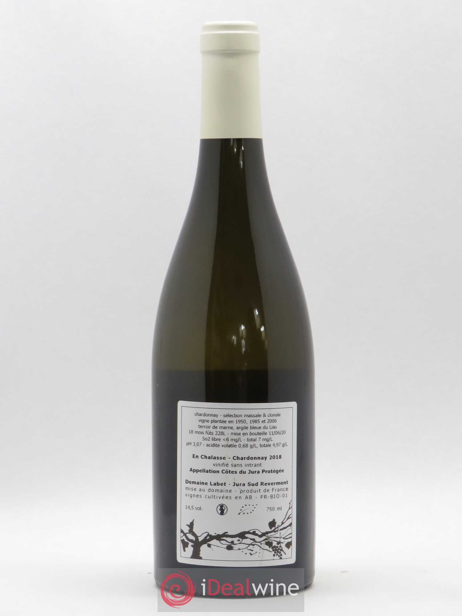 Côtes du Jura Chardonnay En Chalasse Romain - Julien - Charline Labet 2018 - Lot de 1 bouteille - 1