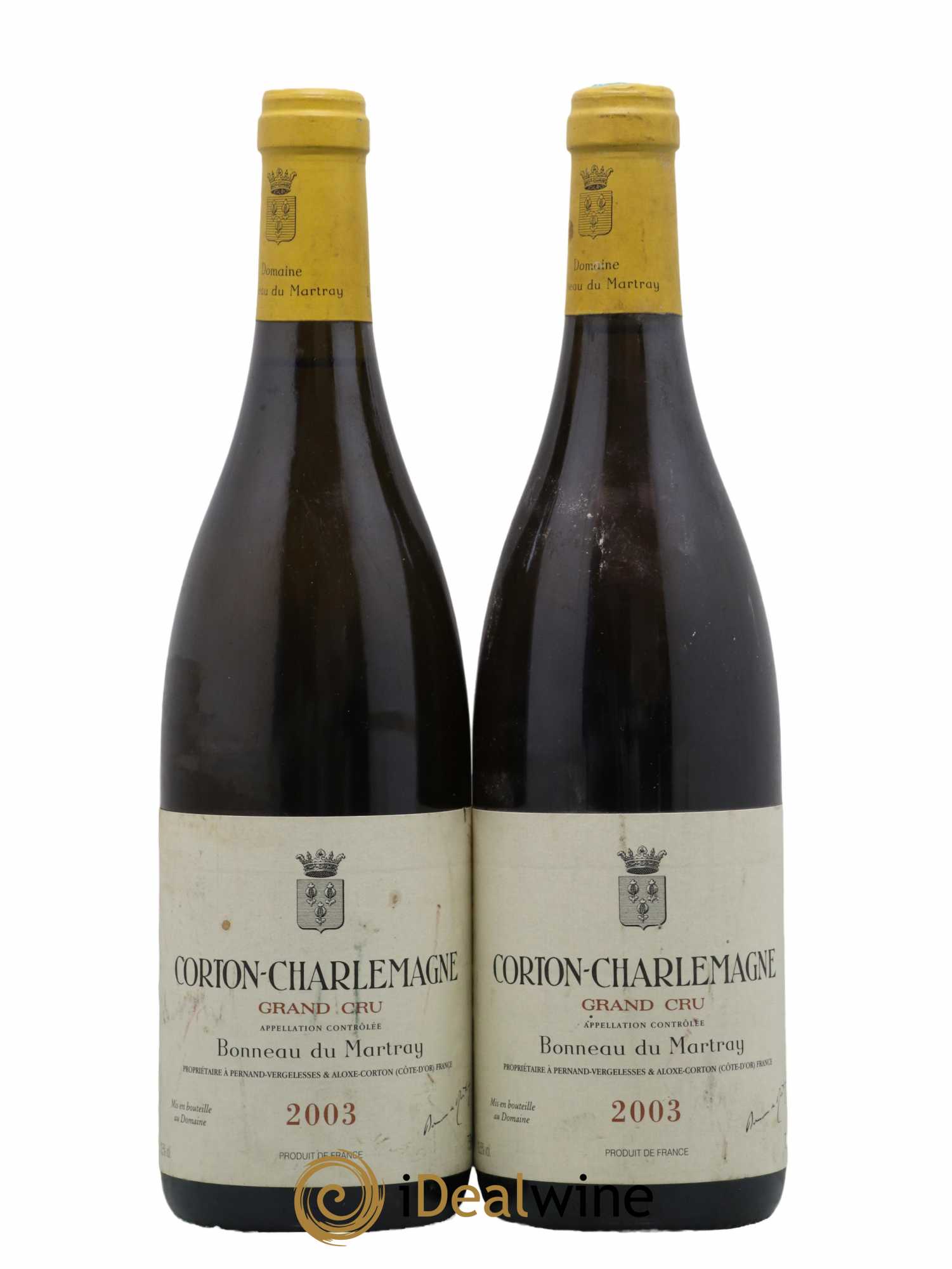 Corton-Charlemagne Grand Cru Bonneau du Martray (Domaine) 2003 - Lot de 2 bouteilles - 0