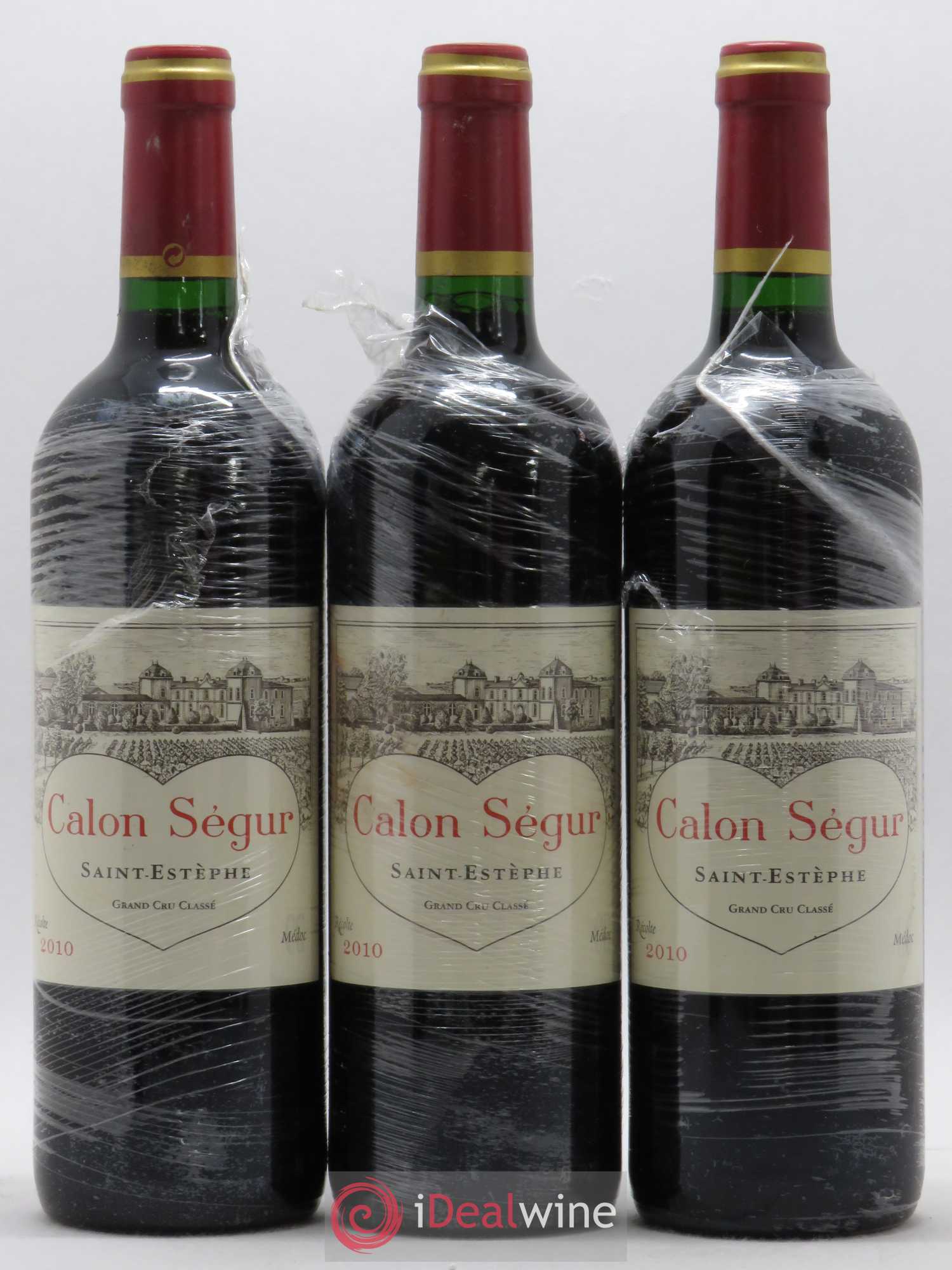 Château Calon Ségur 3ème Grand Cru Classé 2010 - Lot de 3 bouteilles - 0