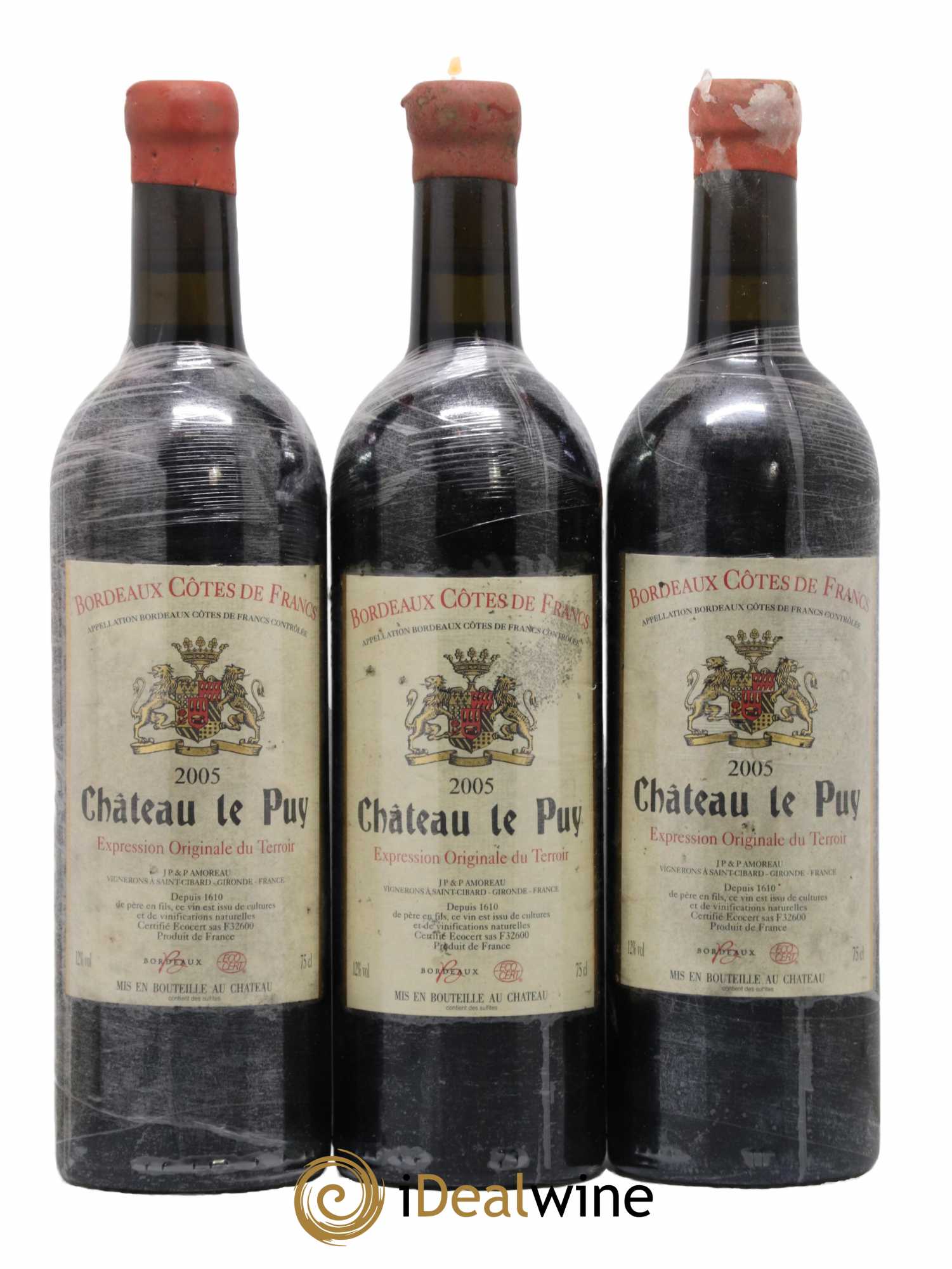 Château Le Puy 2005 - Lot de 3 bouteilles - 0