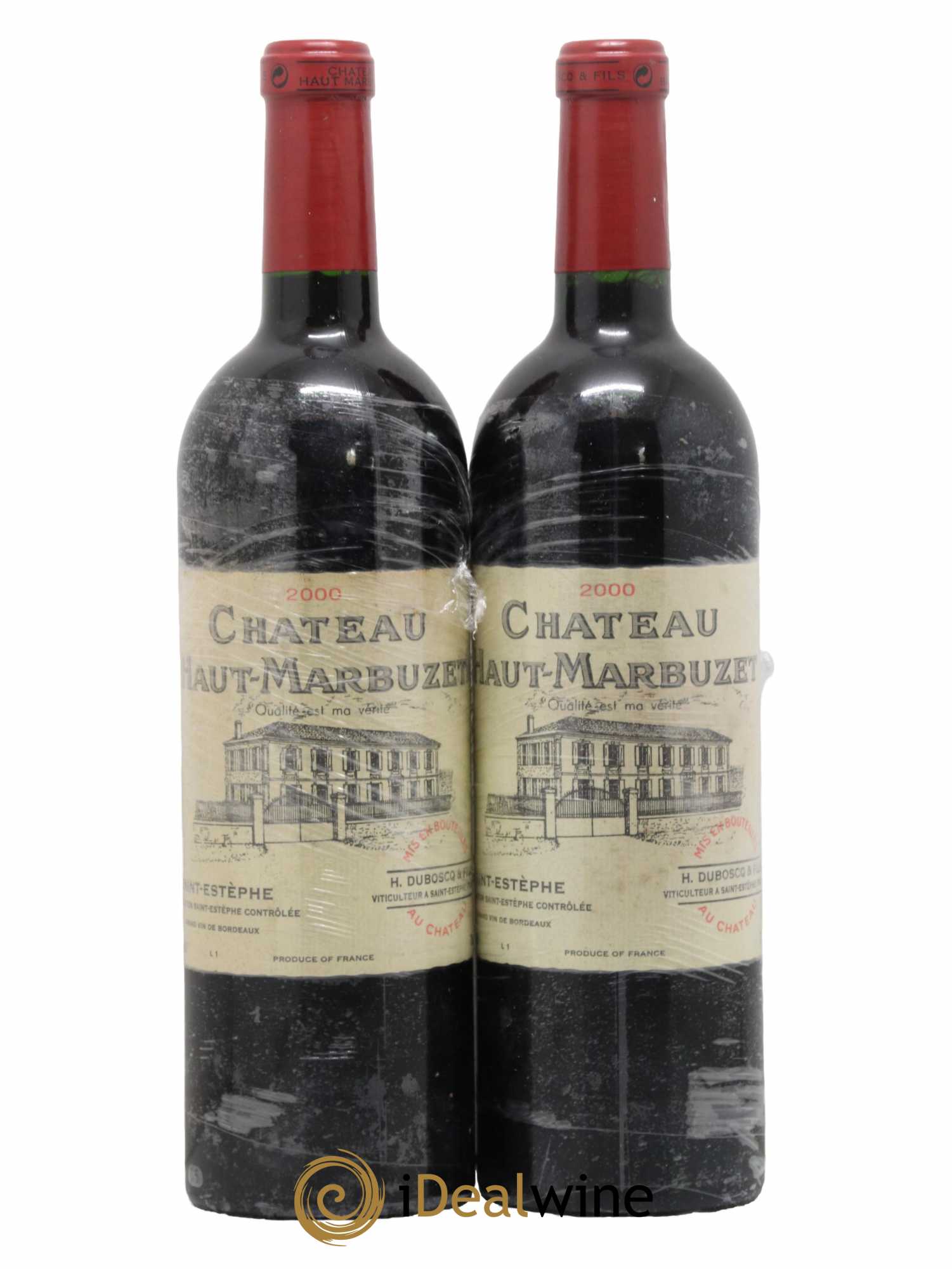 Château Haut Marbuzet 2000 - Lot de 2 bouteilles - 0
