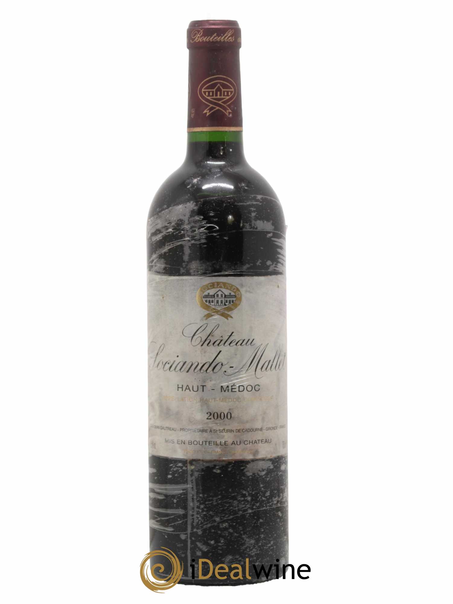 Château Sociando Mallet 2000 - Lot de 1 bouteille - 0