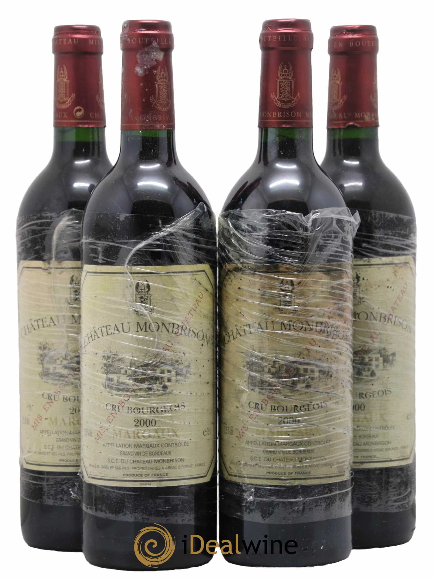 Château Monbrison 2000 - Lot de 4 bouteilles - 0