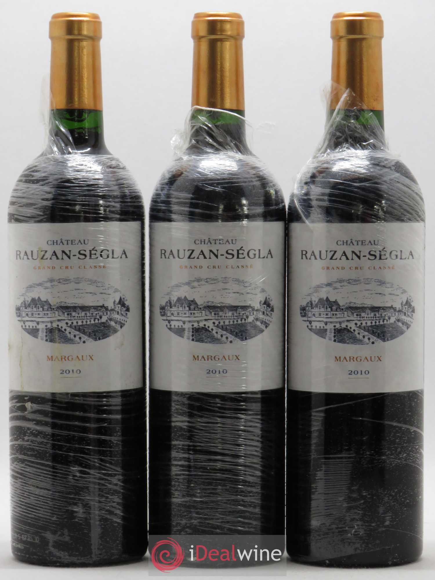 Château Rauzan Ségla Grand Cru Classé 2010 - Lot de 3 bouteilles - 0
