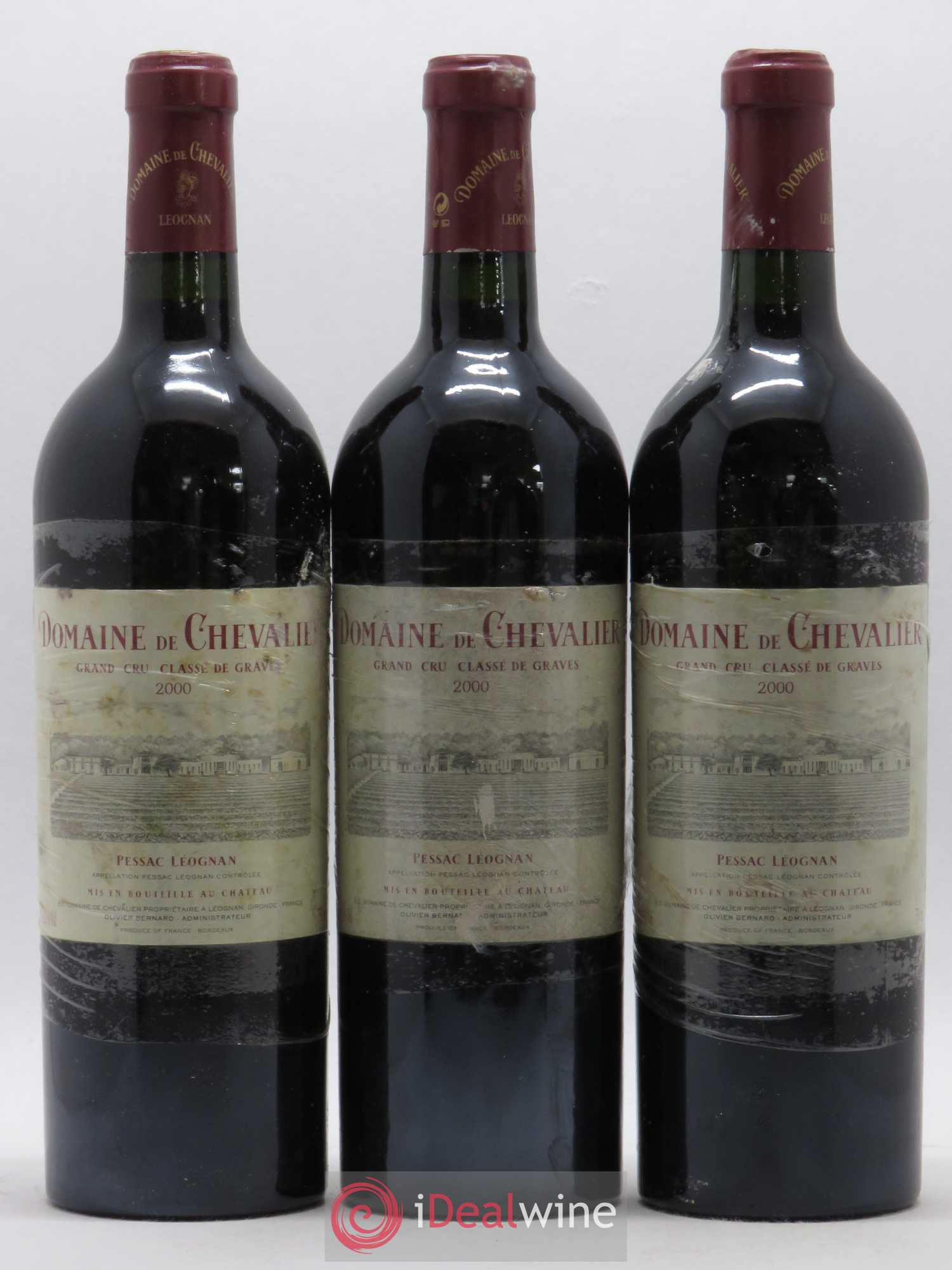 Domaine de Chevalier Cru Classé de Graves 2000 - Lot de 3 bouteilles - 0