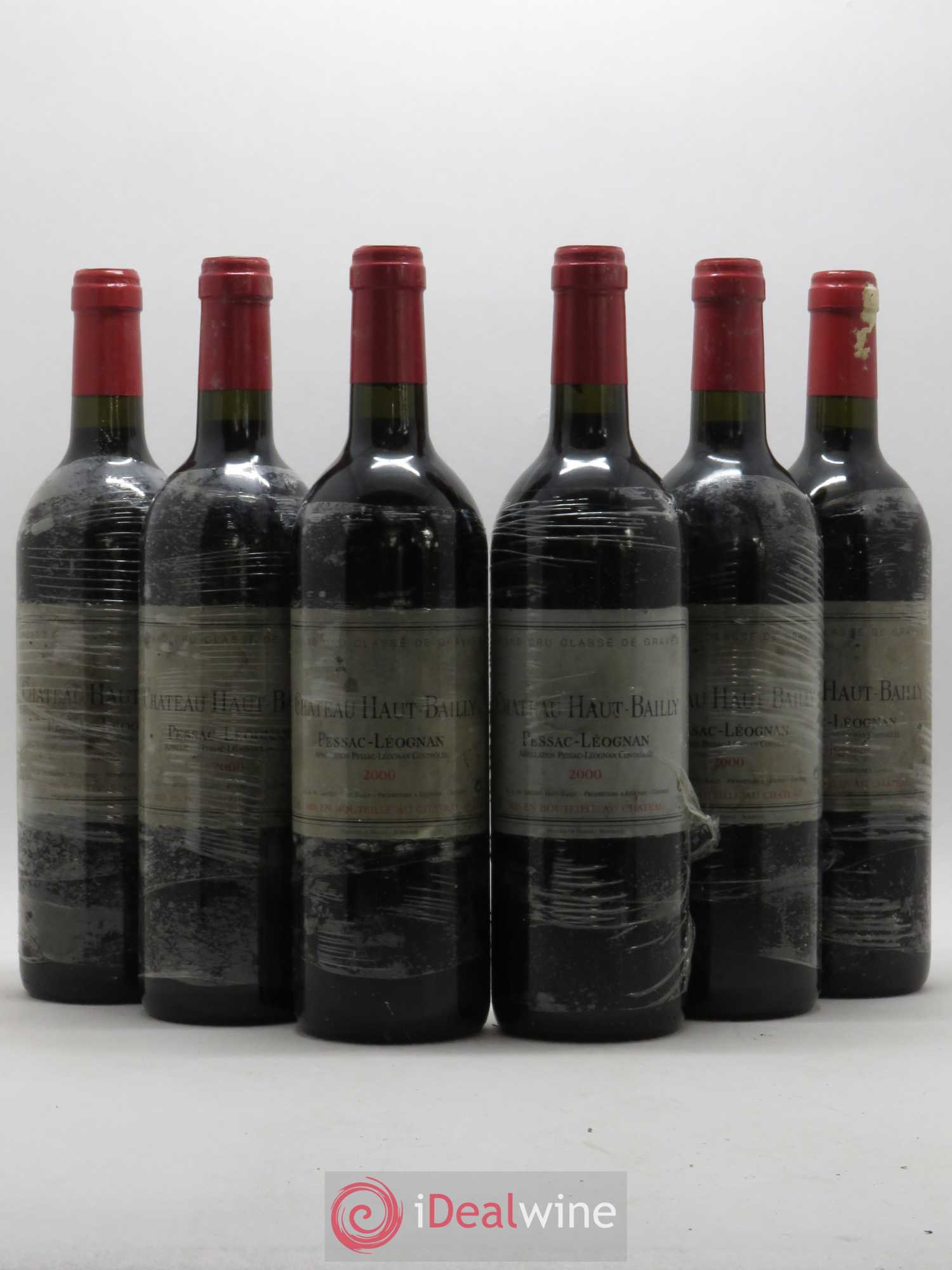 Château Haut-Bailly Cru Classé de Graves 2000 - Lot de 6 bouteilles - 0