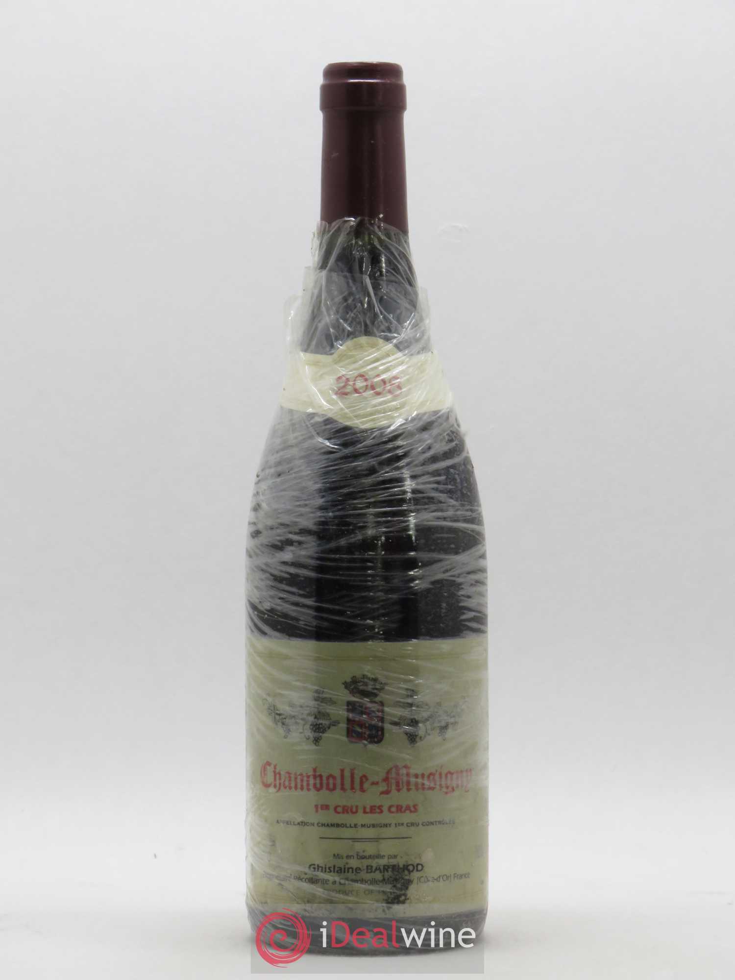 Chambolle-Musigny 1er Cru Les Cras Ghislaine Barthod 2008 - Lot de 1 bouteille - 0
