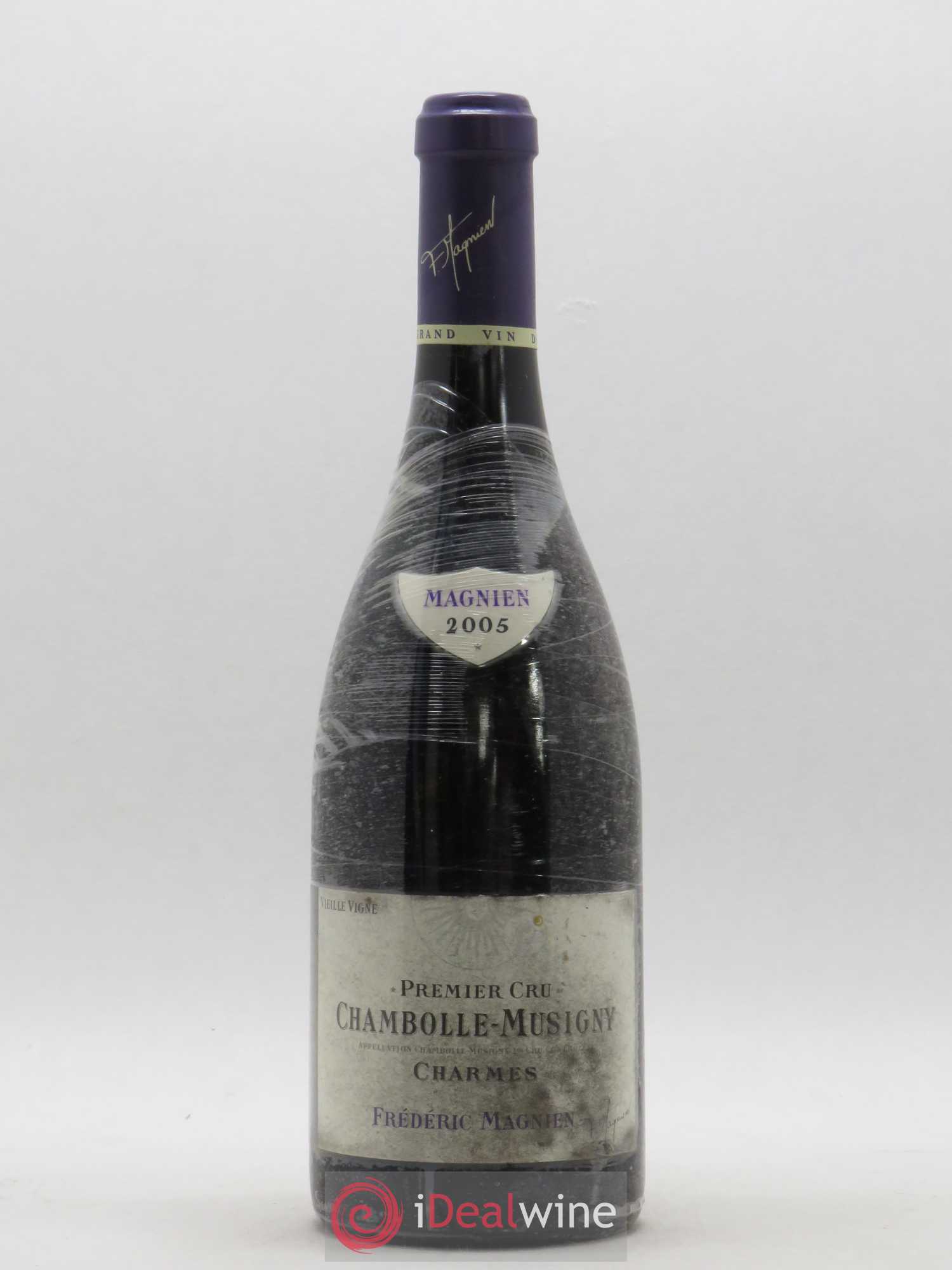 Chambolle-Musigny 1er Cru Les Charmes Vieilles vignes Frédéric Magnien 2005 - Lot de 1 bouteille - 0