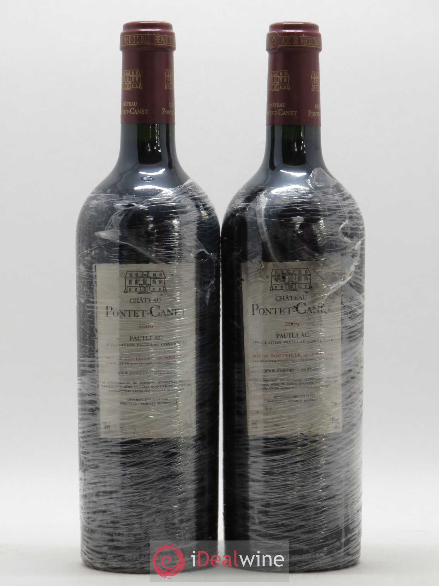 Château Pontet Canet 5ème Grand Cru Classé 2009 - Lot de 2 bouteilles - 1