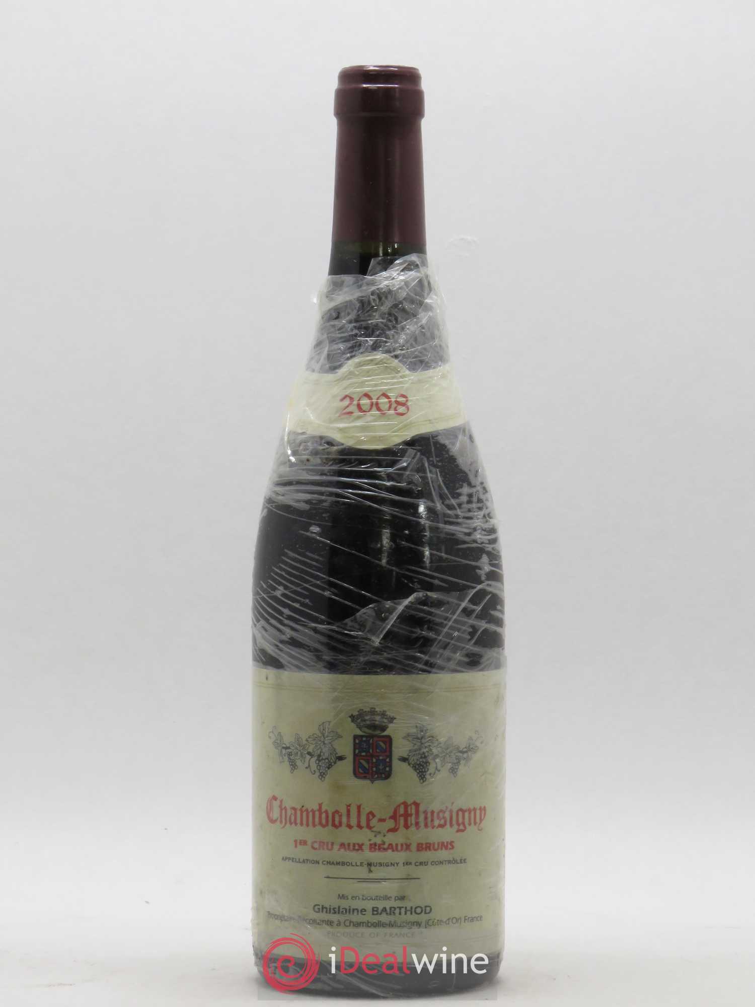 Chambolle-Musigny 1er Cru Aux Beaux Bruns Ghislaine Barthod 2008 - Lot de 1 bouteille - 0