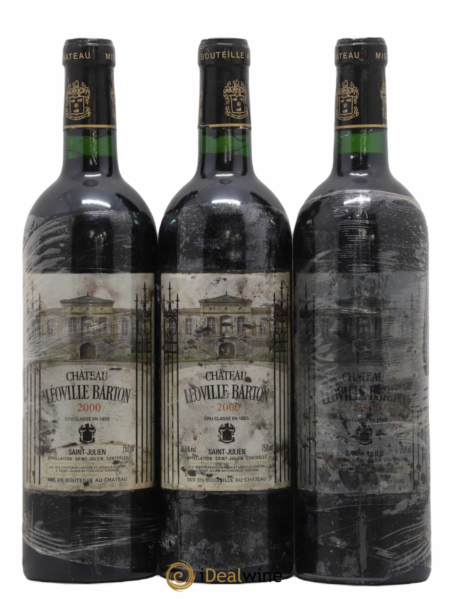 Château Léoville Barton 2ème Grand Cru Classé 2000 - Lot de 3 bouteilles - 0