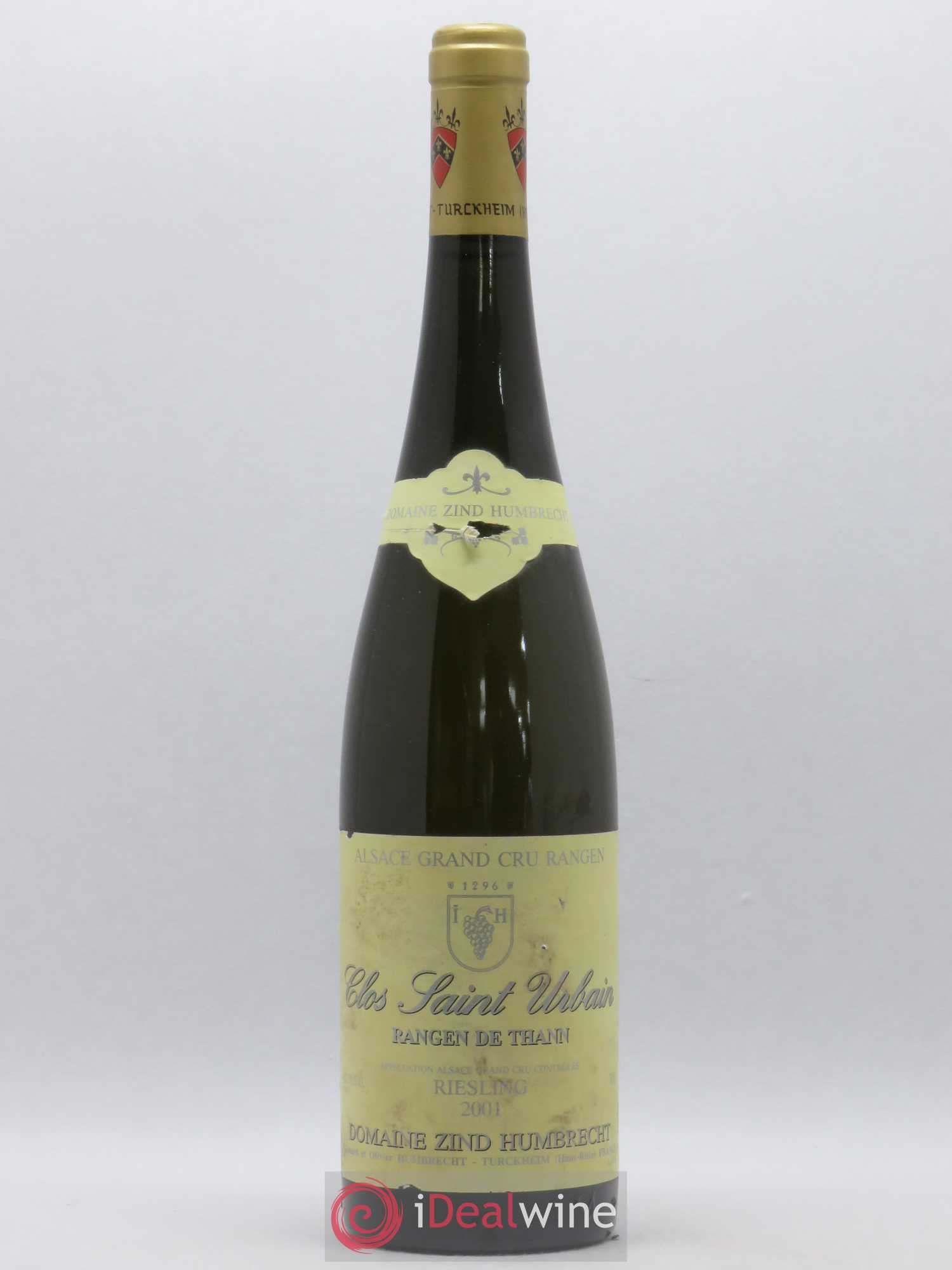 Alsace Riesling Grand Cru Rangen de Thann Clos Saint Urbain Zind-Humbrecht (Domaine) 2001 - Lot de 1 bouteille - 0