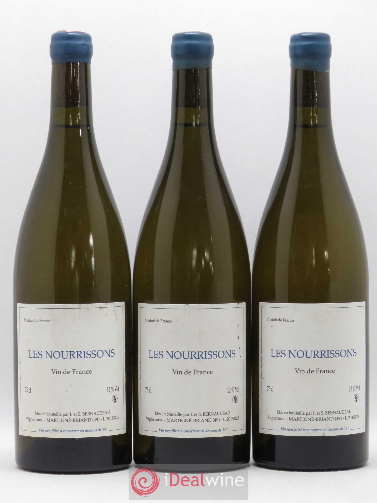 Vin de France Les Nourrissons Stéphane Bernaudeau 2015 - Lot de 3 bouteilles - 0