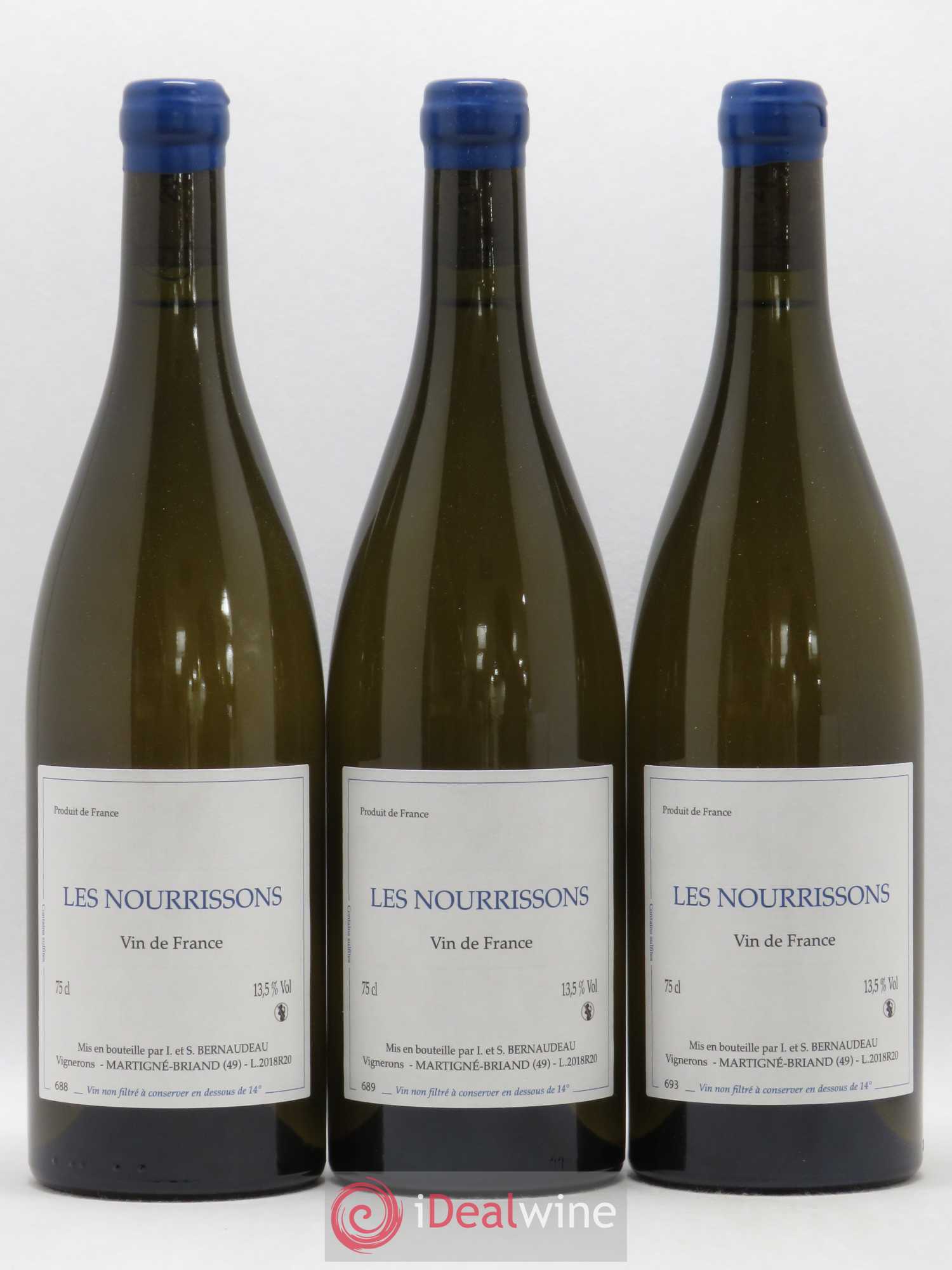 Vin de France Les Nourrissons Stéphane Bernaudeau 2018 - Lot de 3 bouteilles - 0