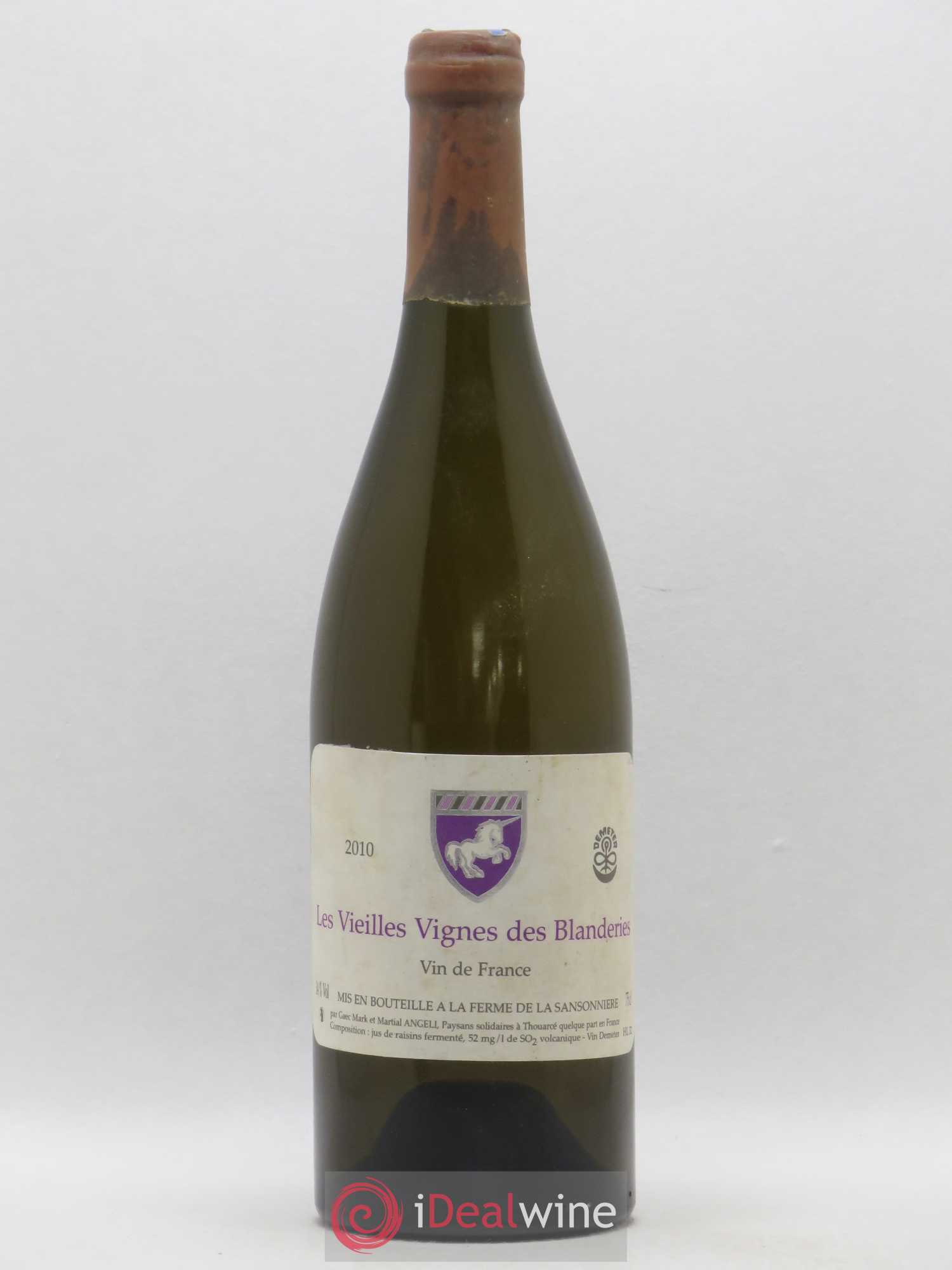 Anjou Les Vieilles Vignes des Blanderies Mark Angeli (Domaine) - Ferme de la Sansonnière 2010 - Lot de 1 bouteille - 0