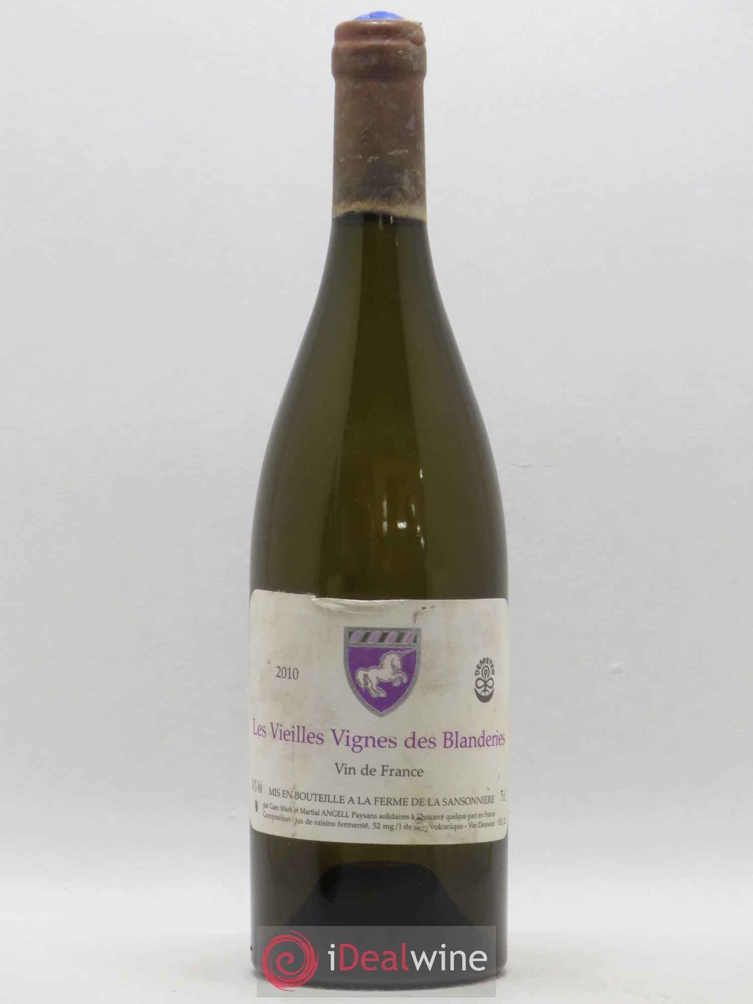 Anjou Les Vieilles Vignes des Blanderies Mark Angeli (Domaine) - Ferme de la Sansonnière 2010 - Posten von 1 Flasche - 0