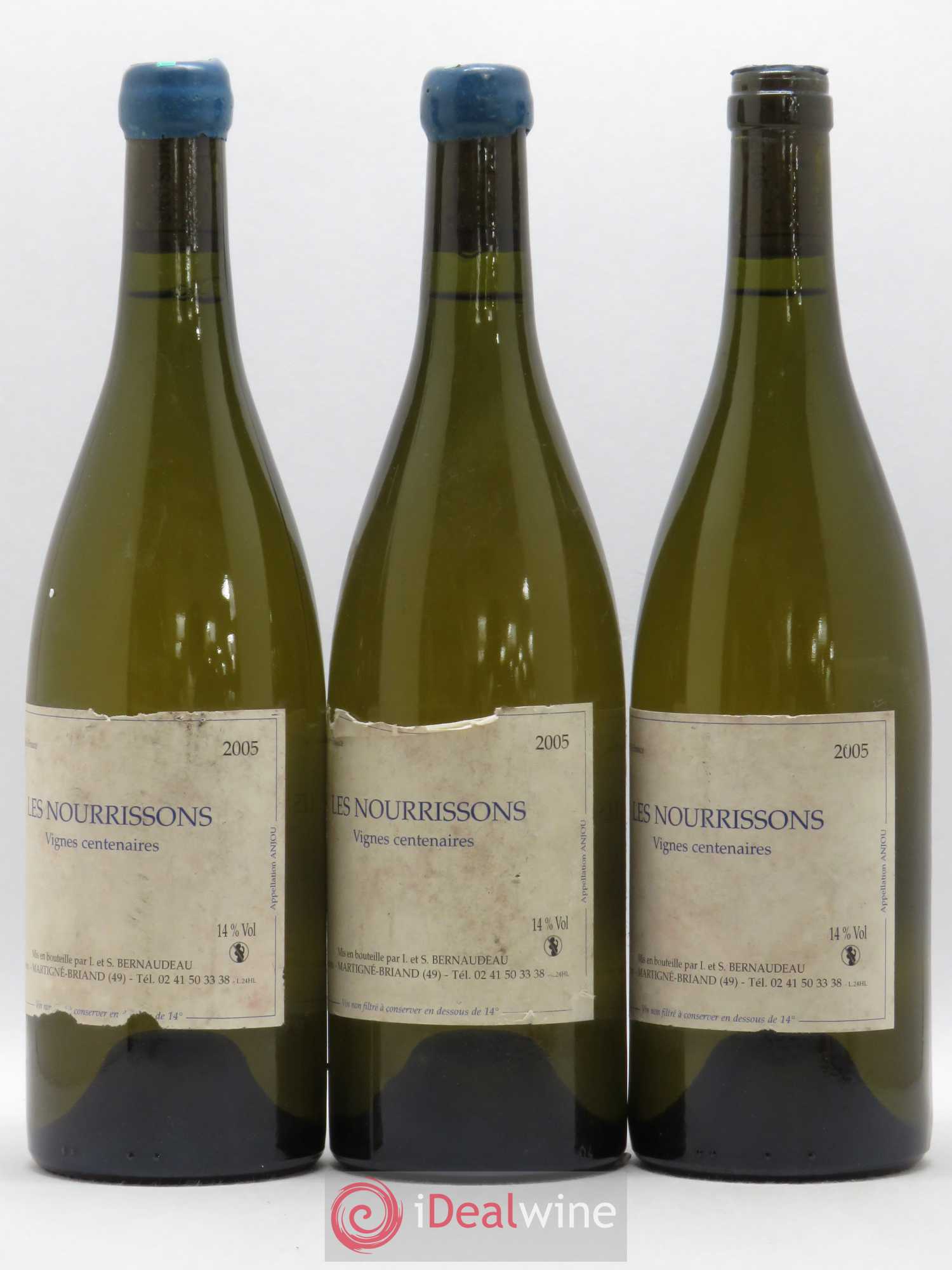 Anjou Les Nourrissons Vignes Centenaires Stéphane Bernaudeau (Domaine) 2005 - Lot de 3 bouteilles - 1