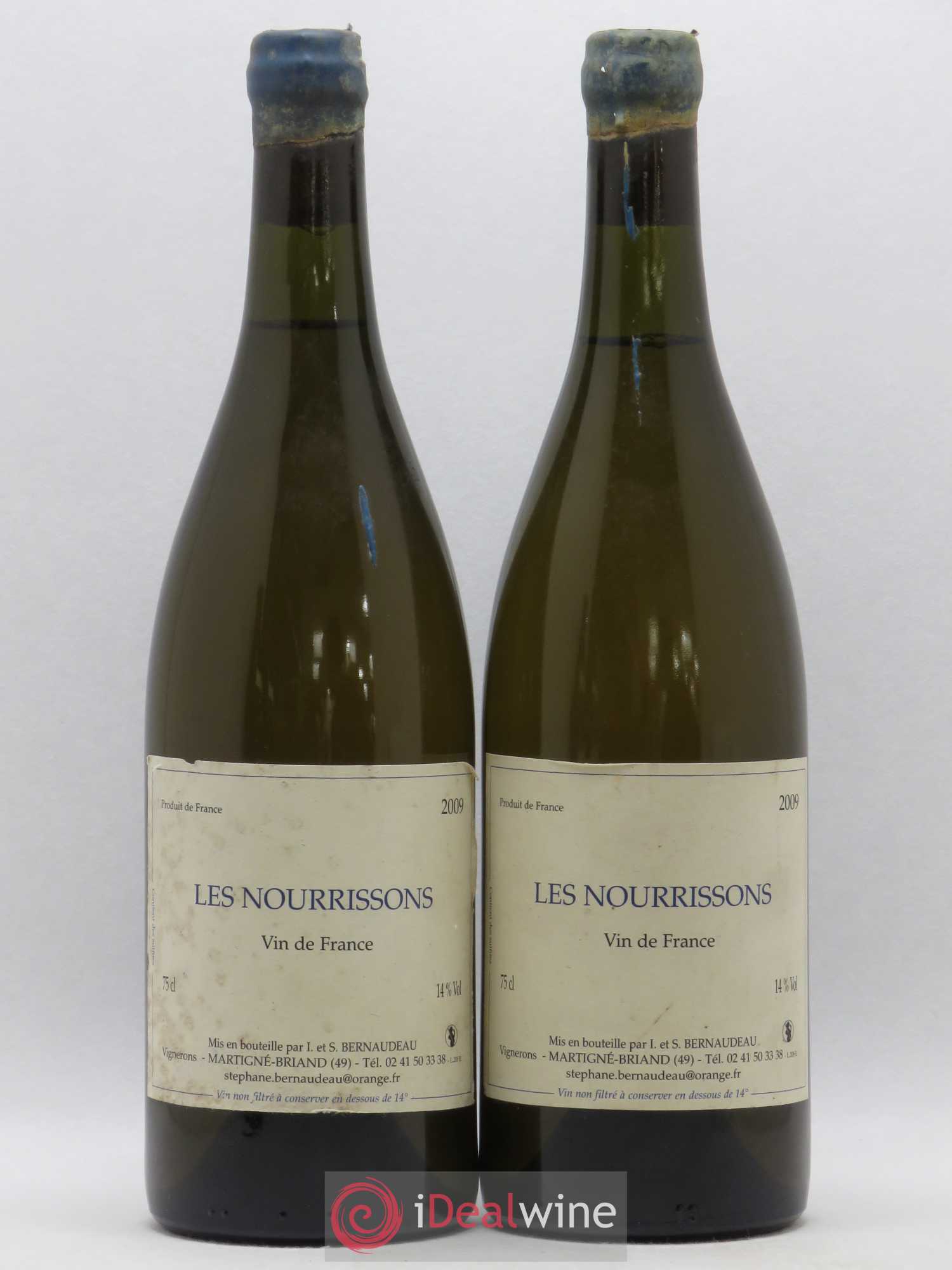 Vin de France Les Nourrissons Stéphane Bernaudeau 2009 - Lot de 2 bouteilles - 0