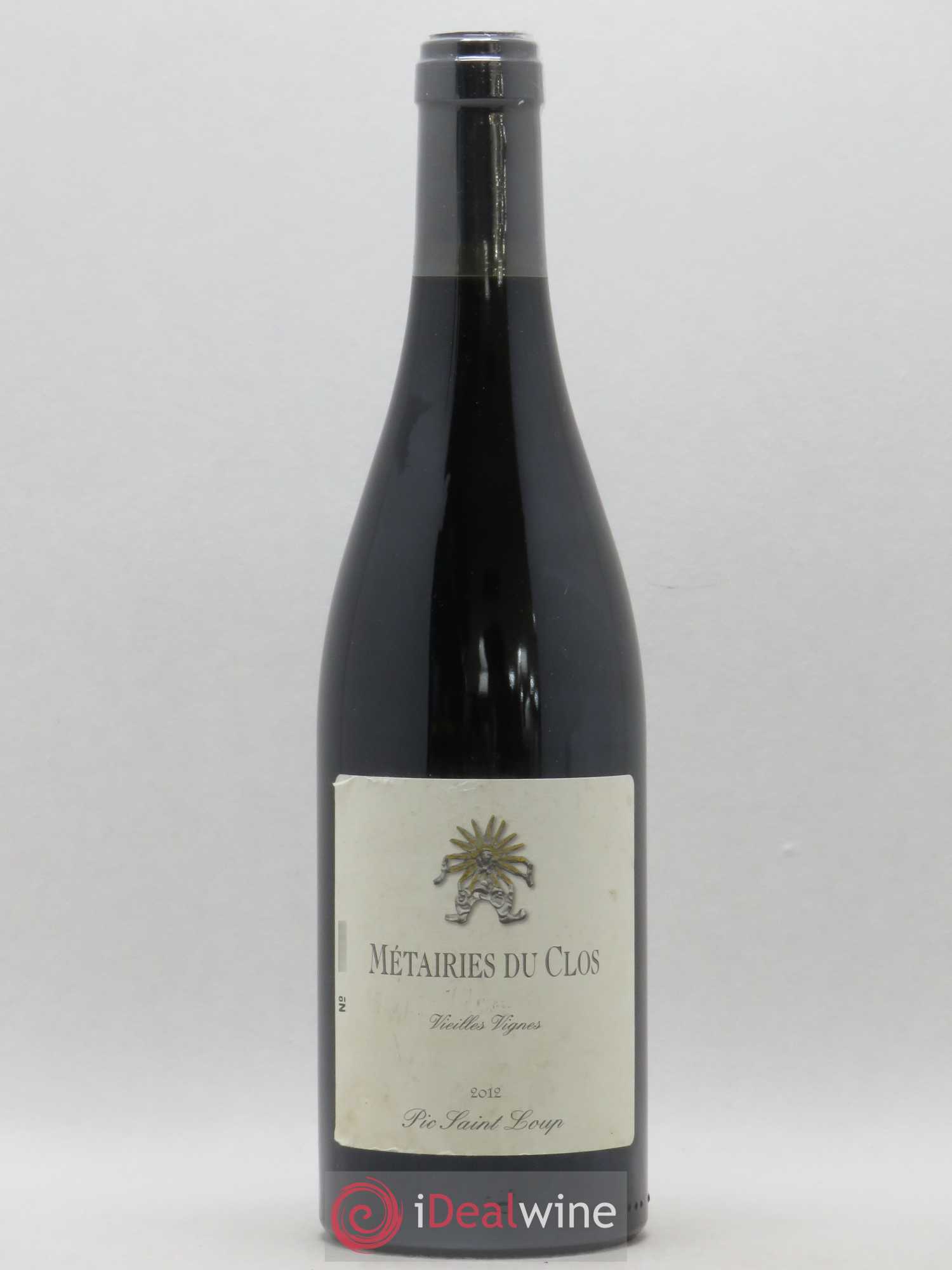 Pic Saint-Loup Les Métairies du Clos Vieilles Vignes Christophe Peyrus et Françoise Julien 2012 - Lot de 1 bouteille - 0