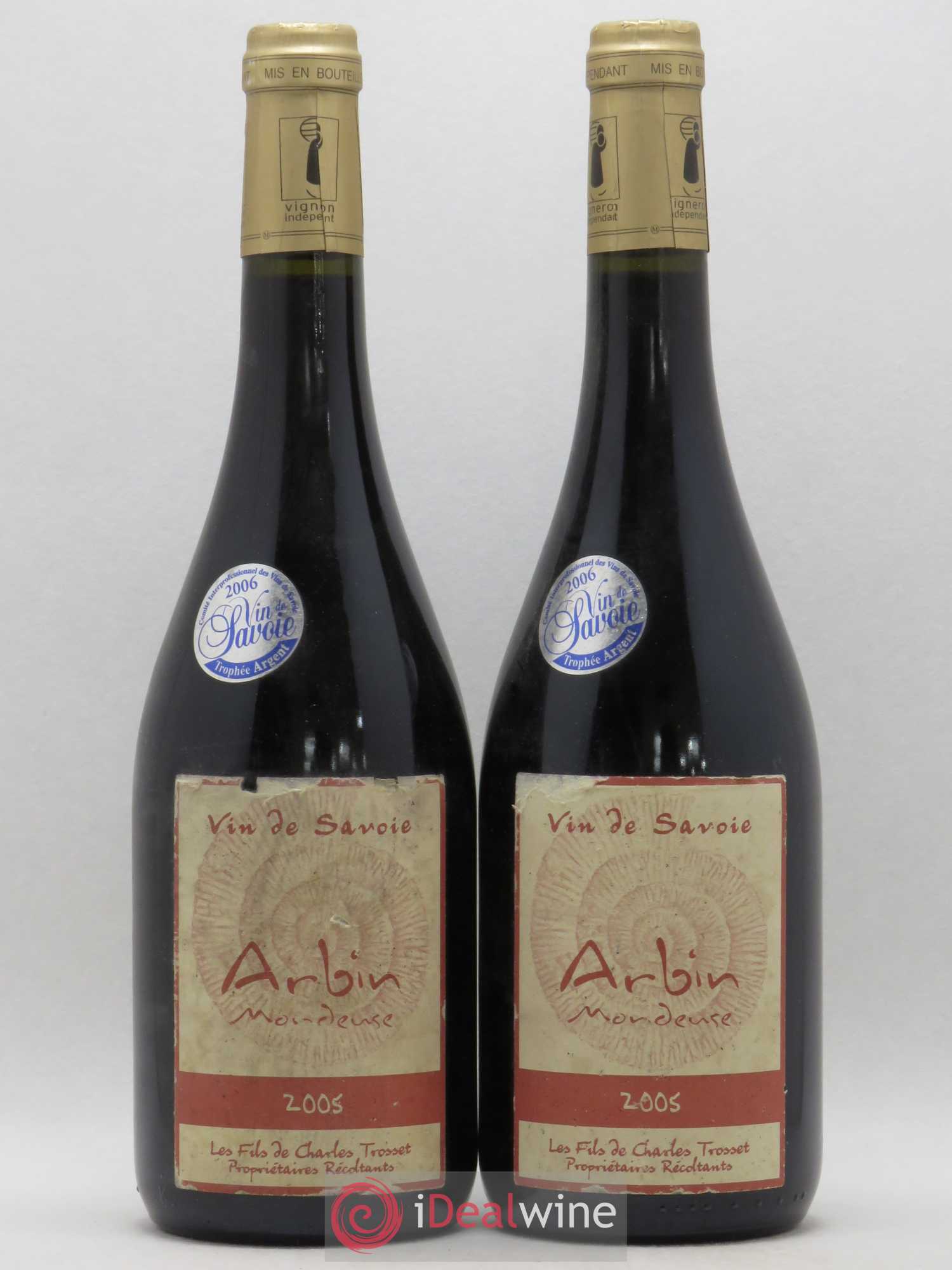 Vin de Savoie Arbin Harmonie Trosset Mondeuse 2005 - Lot de 2 bouteilles - 0