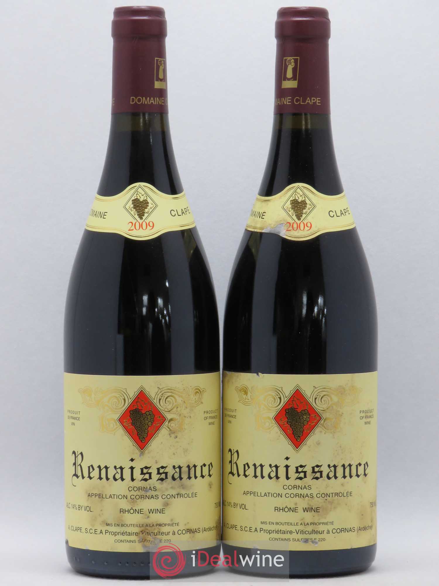 Cornas Renaissance Auguste Clape 2009 - Lot de 2 bouteilles - 0