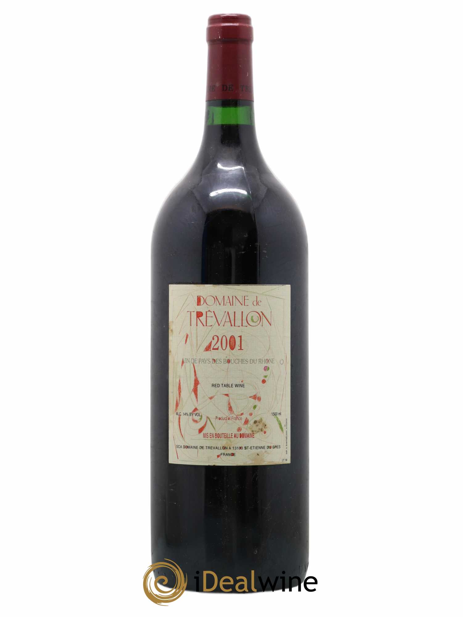 VDP Bouches du Rhône Trévallon (Domaine de) Eloi Dürrbach 2001 - Lot de 1 magnum - 0
