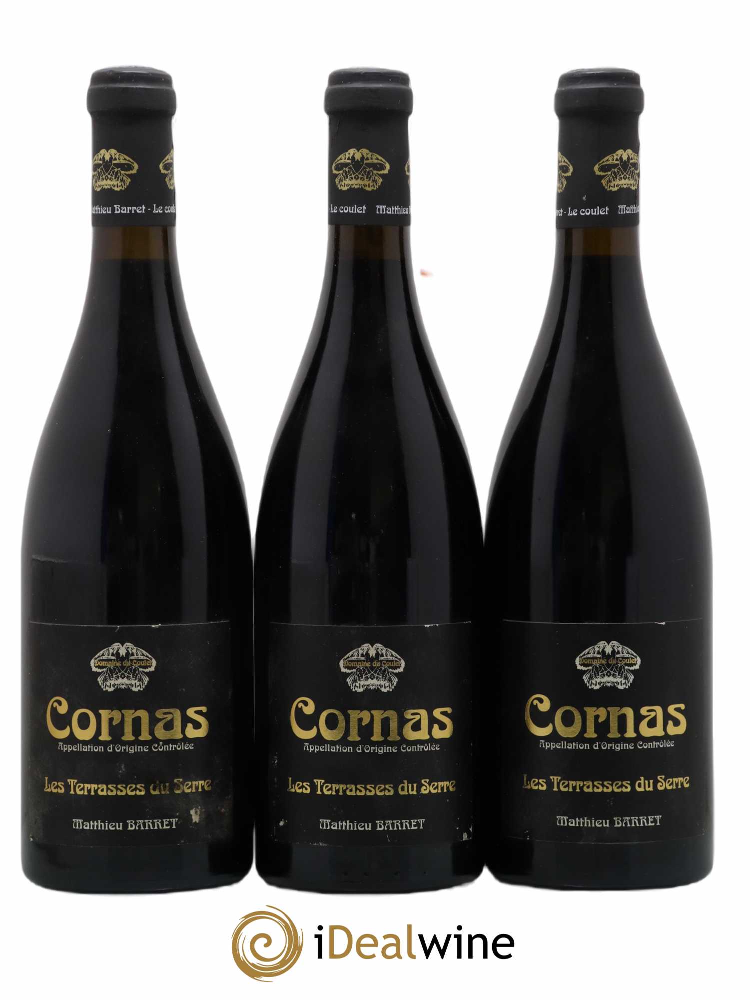 Cornas Les Terrasses du Serre Domaine du Coulet - Matthieu Barret 2009 - Lot de 3 bouteilles - 0
