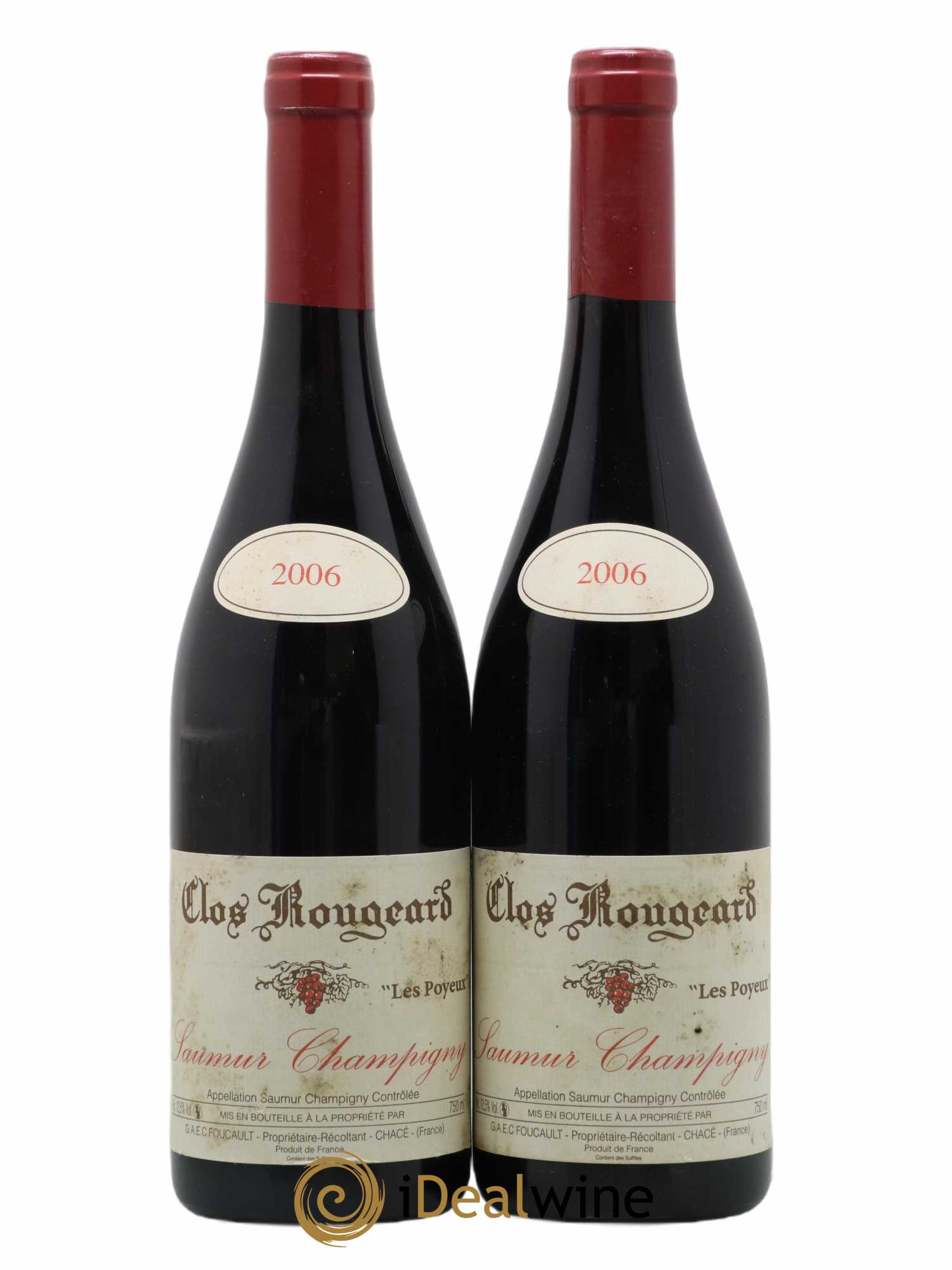 Saumur-Champigny Les Poyeux Clos Rougeard Les Poyeux Domaine Closard 2006 - Lot of 2 bottles - 0