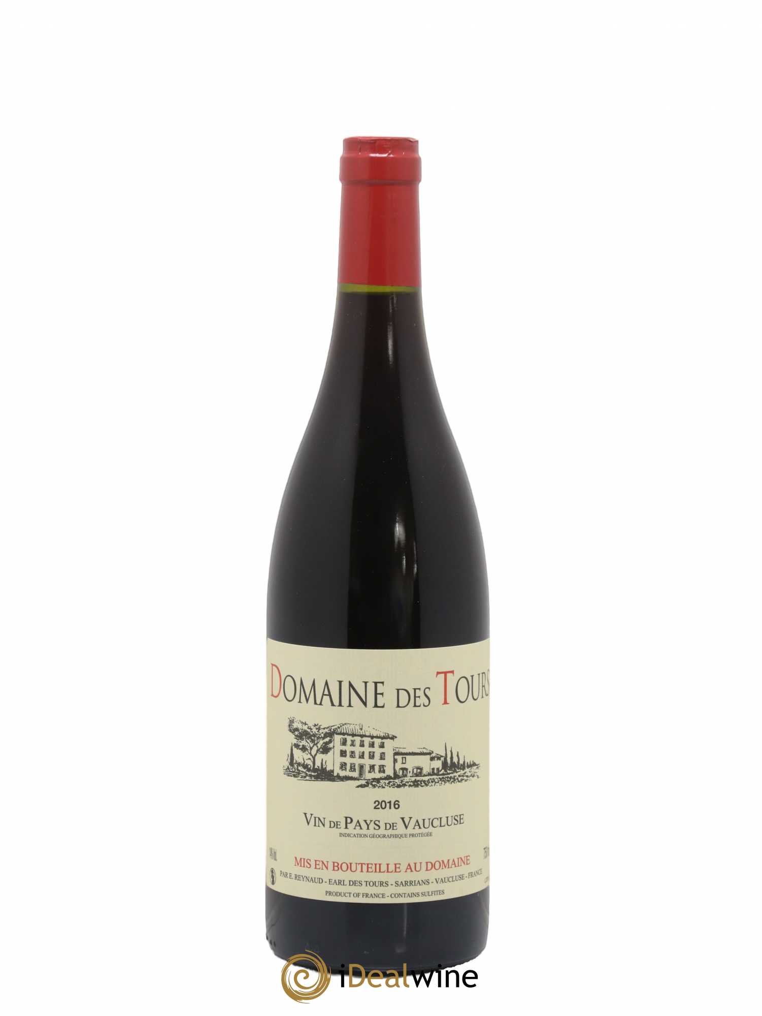 Vaucluse (Vin de Pays de Vaucluse) Domaine des Tours Emmanuel Reynaud 2016 - Lot de 1 bouteille - 0