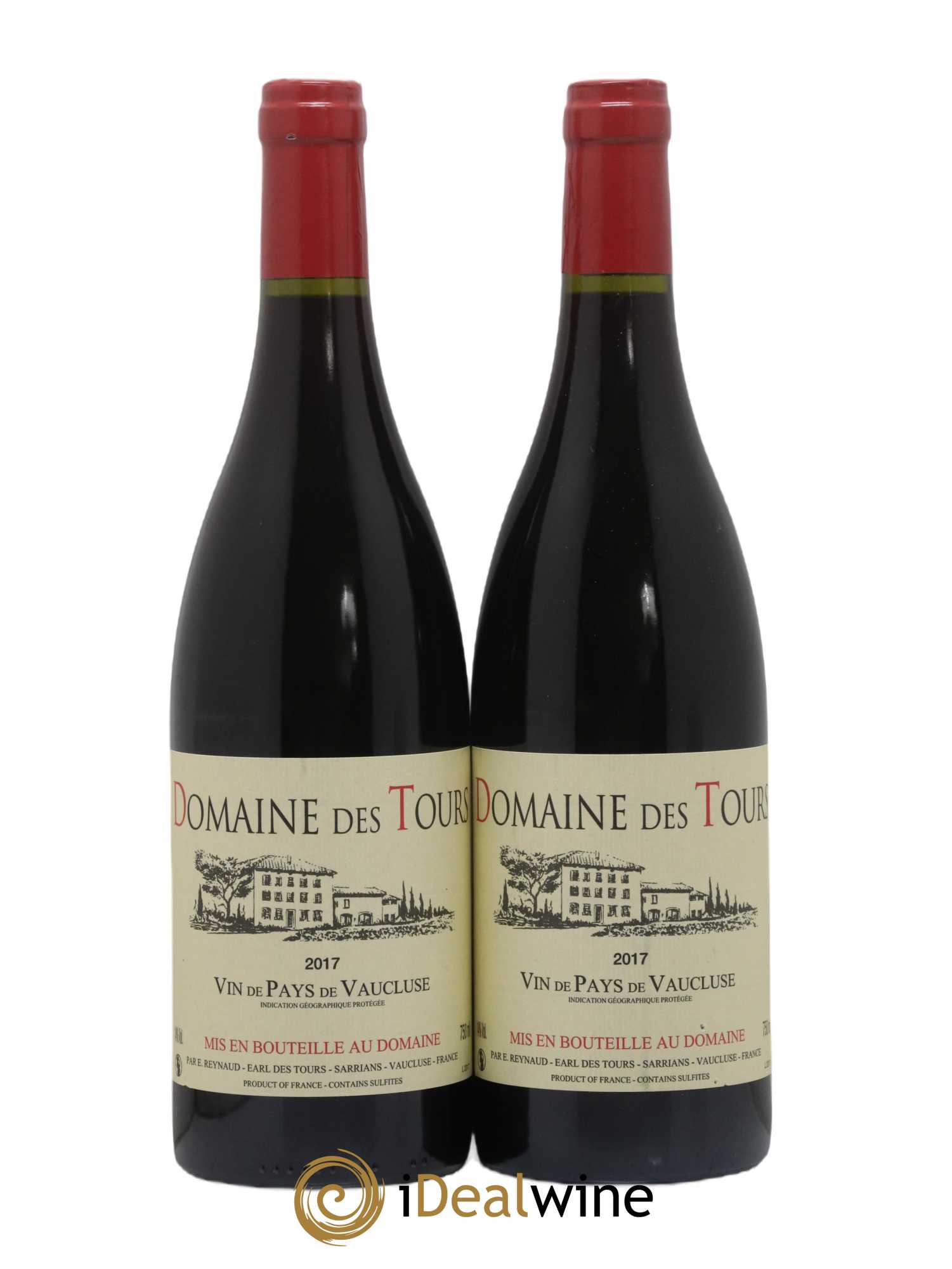Vaucluse (Vin de Pays de Vaucluse) Domaine des Tours Emmanuel Reynaud 2017 - Lot de 2 bouteilles - 0